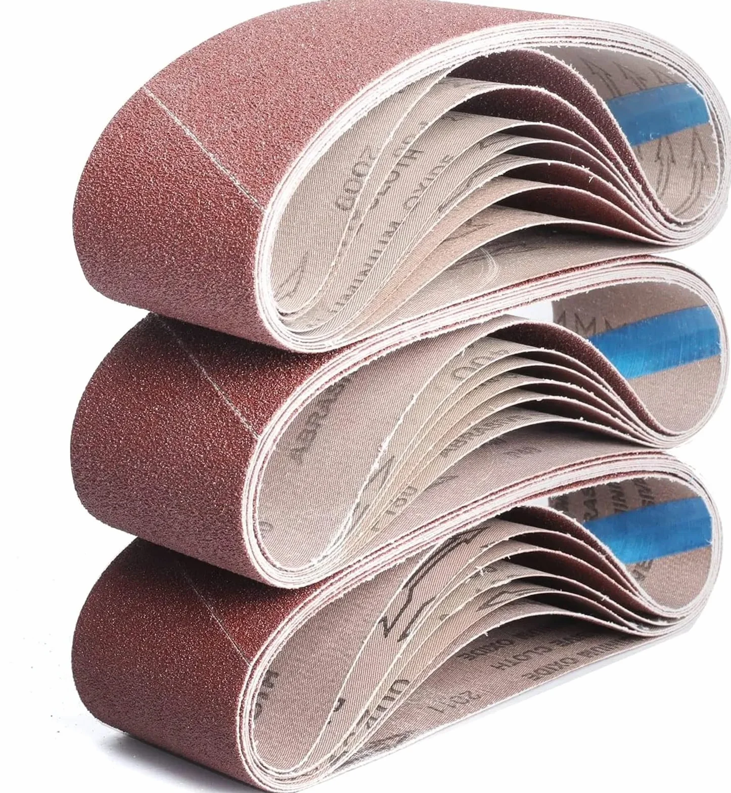 Cinturones De Lijado Tela Profesionales, 10 100 * 610 Mm Papel for Lijadora Banda Granos 40-400 Bandas Abrasivas Lija for Pulido Metales Madera(80)