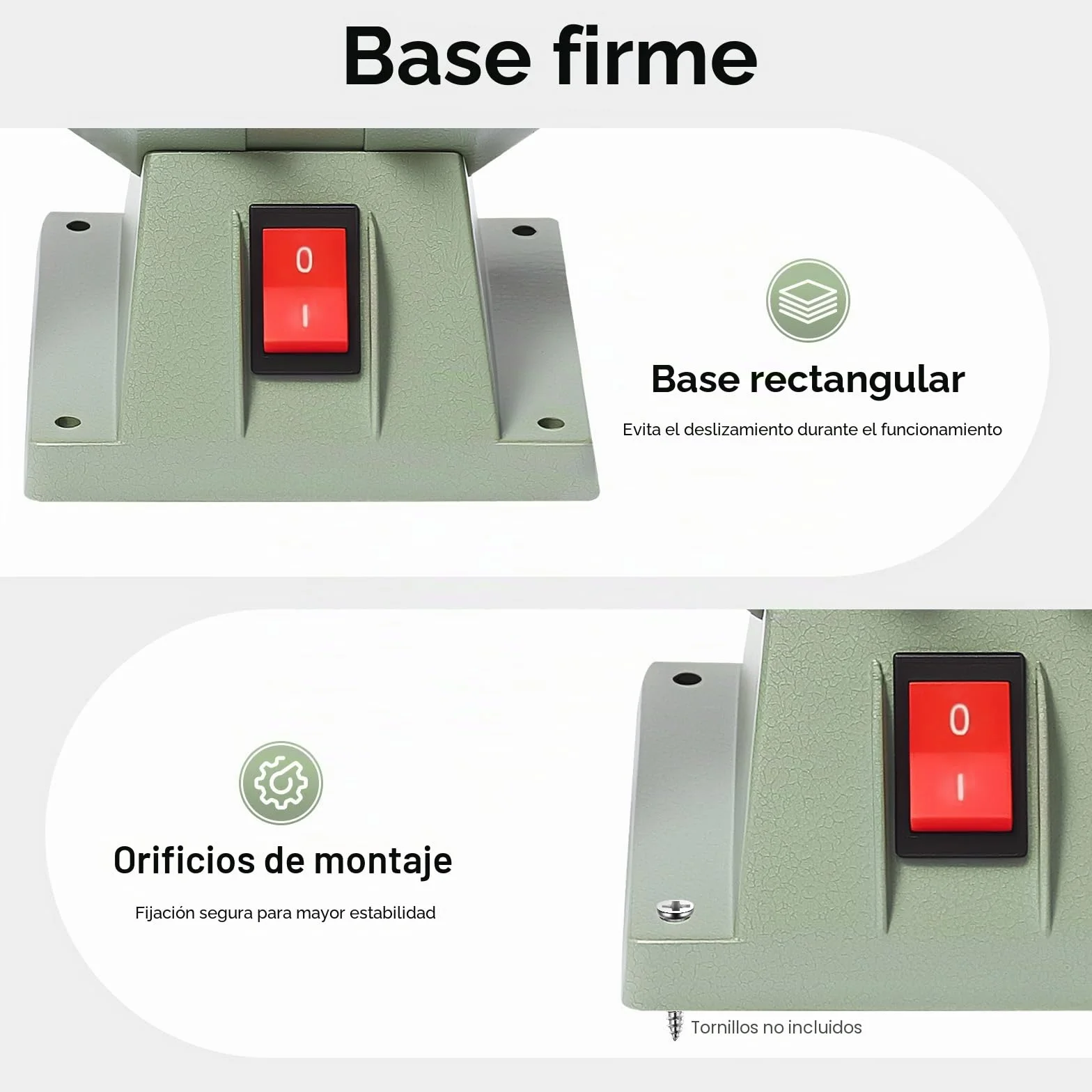 Mini Lijadora de Banda, Amoladora Doble 250 W 220 V Ø 12,5 cm