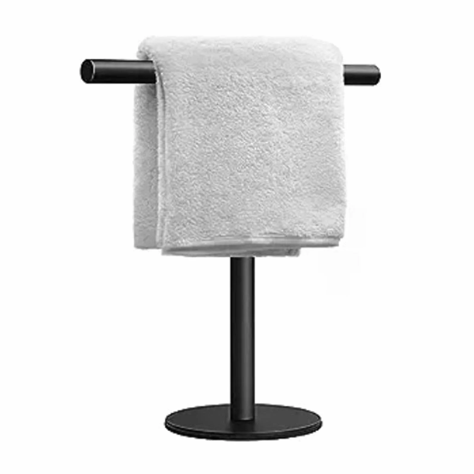 Toallero de Mano, Soporte para Toallas de Encimera, Soporte para Toallas de Mano en Forma de T para Baño, Toallero de Pie, Toallero de Mano para Cocina Que Ahorra Espacio