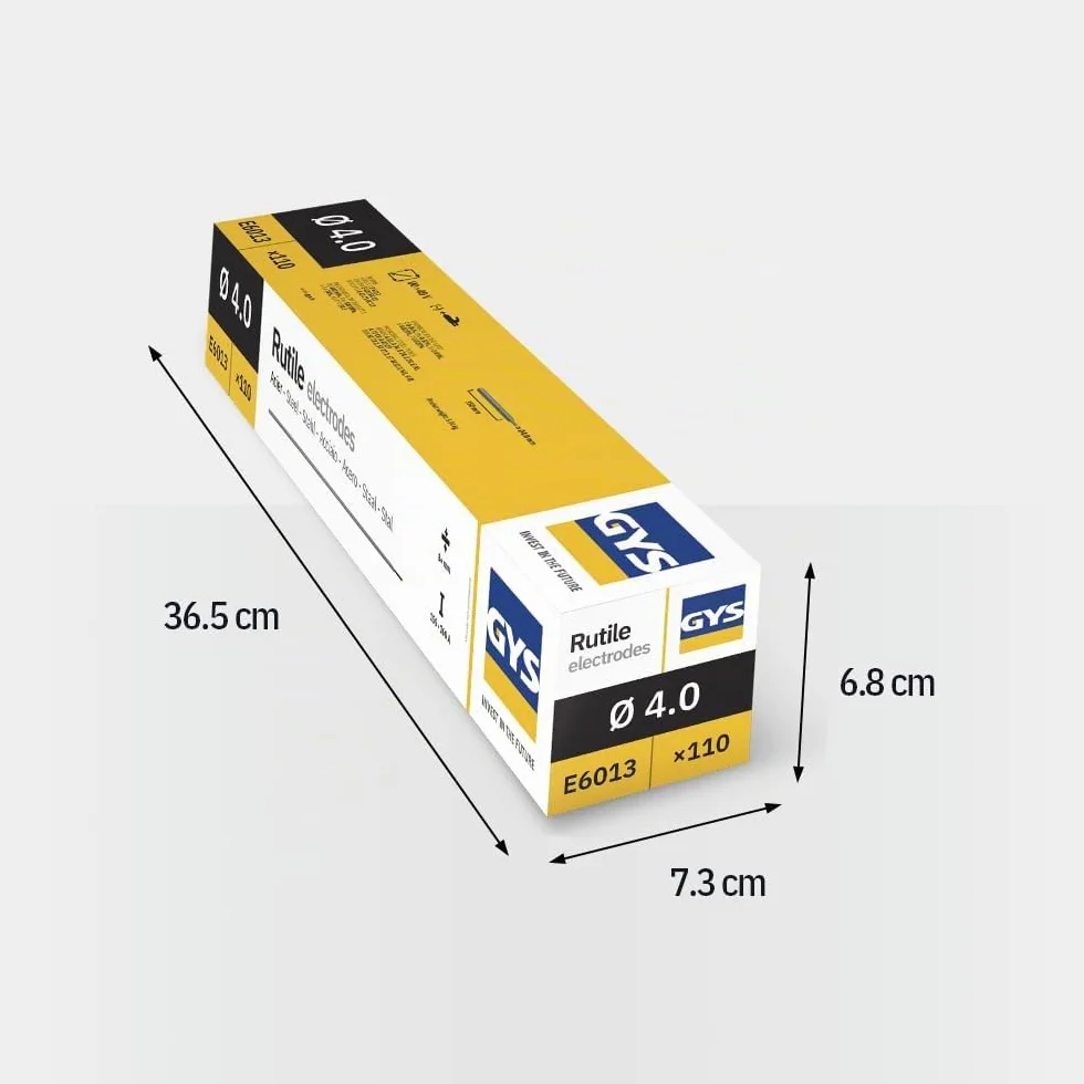 Gys 085053 - Electrodos para soldadura (4 mm, 5,39 kg, acero)