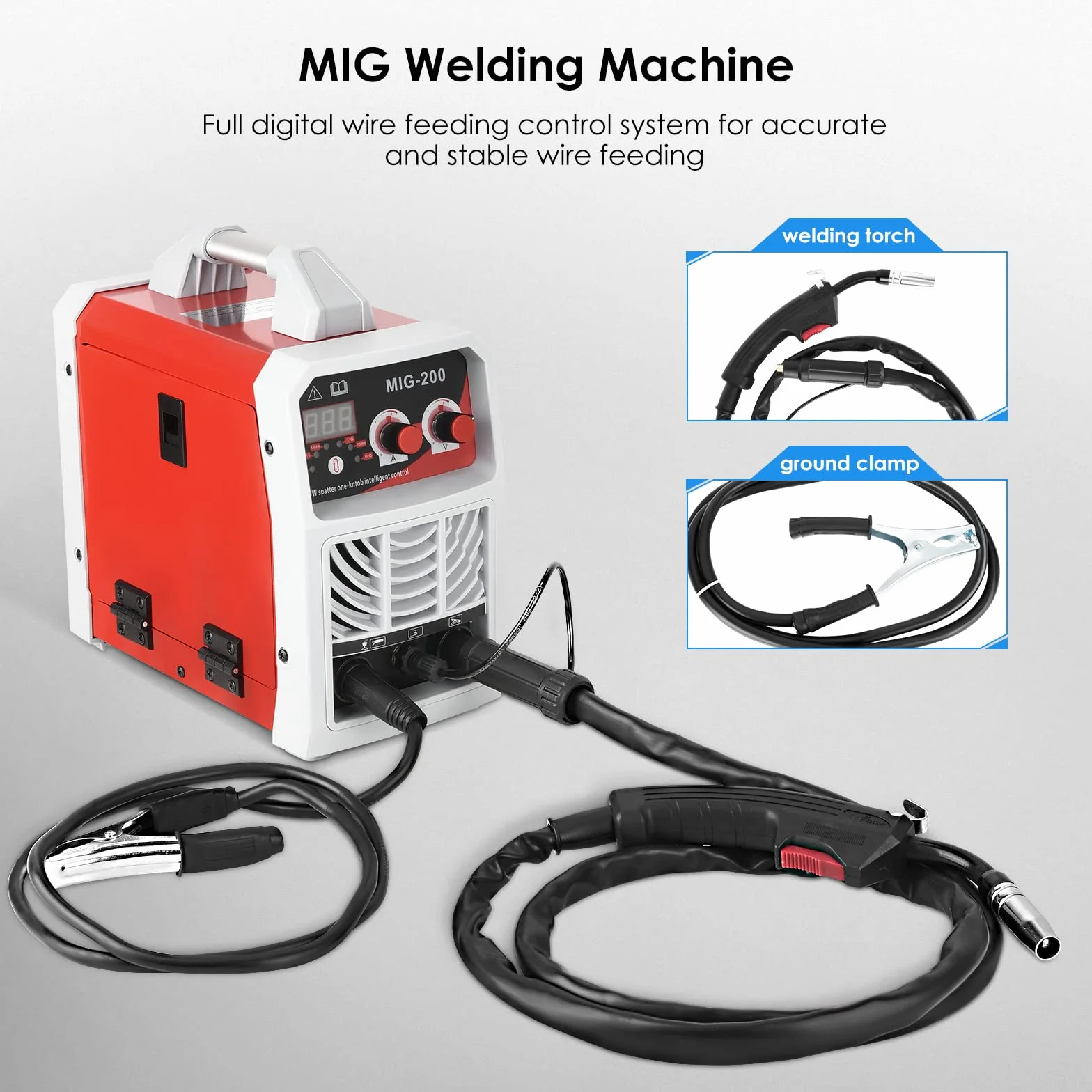 Aomdom Máquina de soldadura MIG/ARC/Lift TIG 3 en 1, soldadora inversora IGBT de 300 A con pantalla LCD, soldadora portátil de 220 V para uso profesional y doméstico