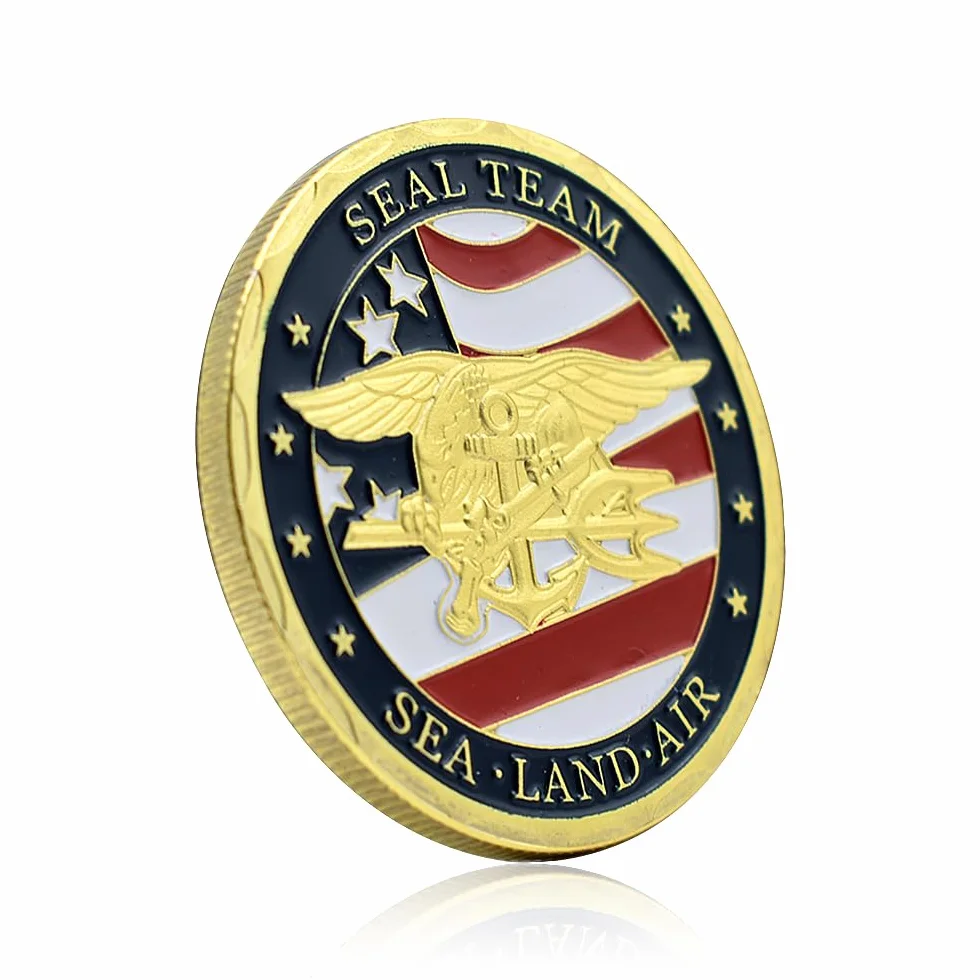 Insignia de sello de las fuerzas de operaciones especiales de Estados Unidos, moneda conmemorativa militar, regalo coleccionable