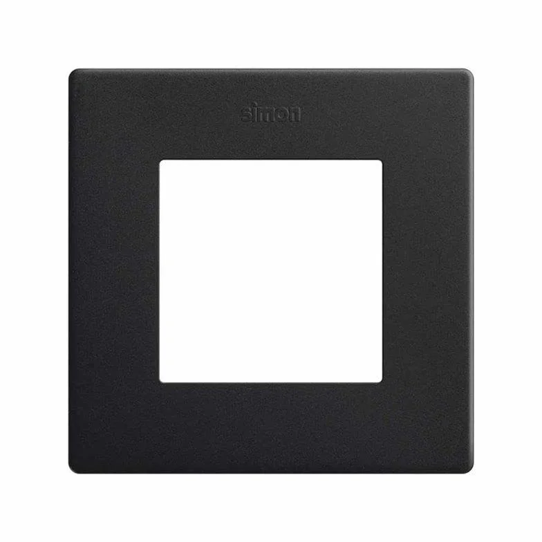 SIMON 270 | Marco estética icon con 1 elemento negro mate 27000610-098