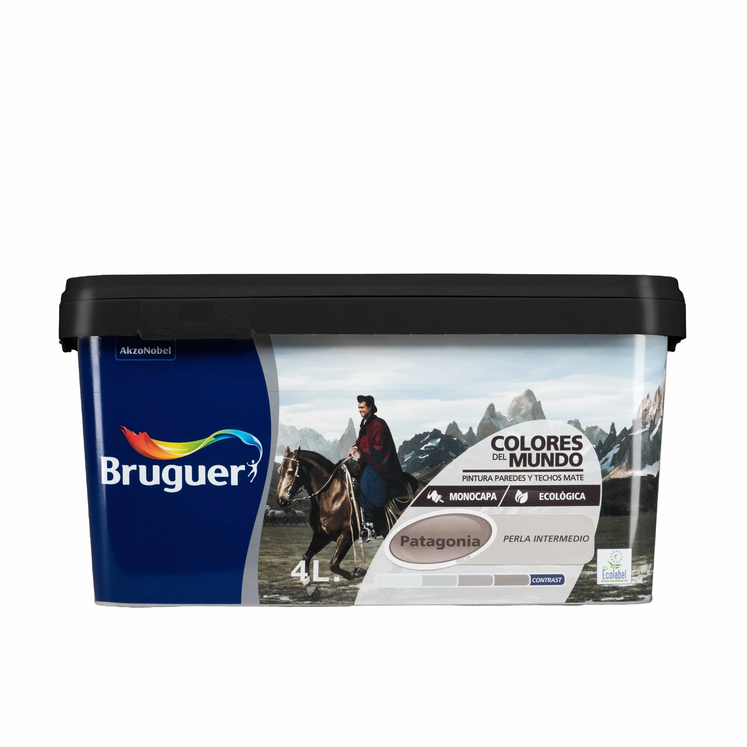Bruguer Colores del Mundo Pintura para paredes monocapa Patagonia Perla Intermedio 4 L