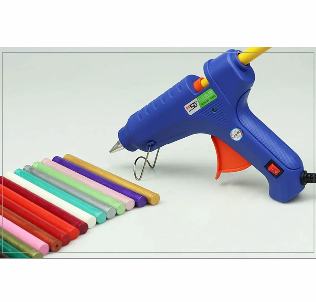 Pistola de pegamento selladora cera retro vintage 15 barras + 1 pistola