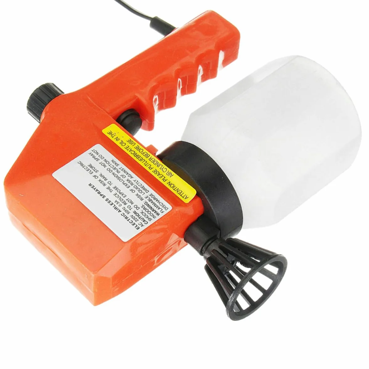 HEMOTON Pistola de Pintura Eléctrica Naranja con Aplicación Rápida y Suave, Pulverizador Eléctrico de Plástico para Pintar y Rociar Alcohol en Bricolaje