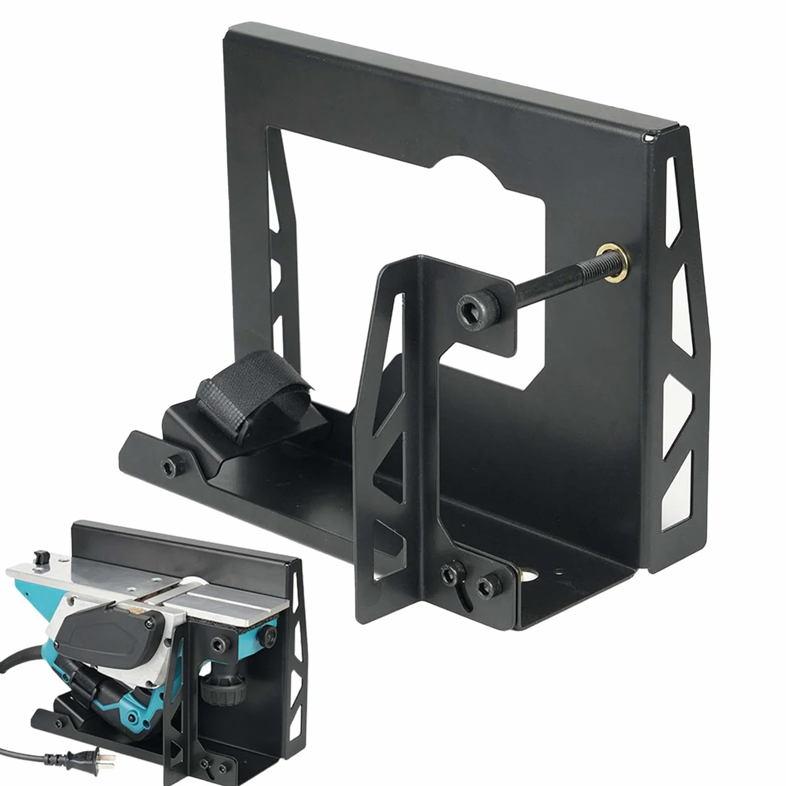 Soporte de cepilladora invertido – Base giratoria de cepillado, herramienta de marco de cepillado, soporte para herramientas eléctricas, soporte para cepillo de mesa eléctrico, soporte giratorio para