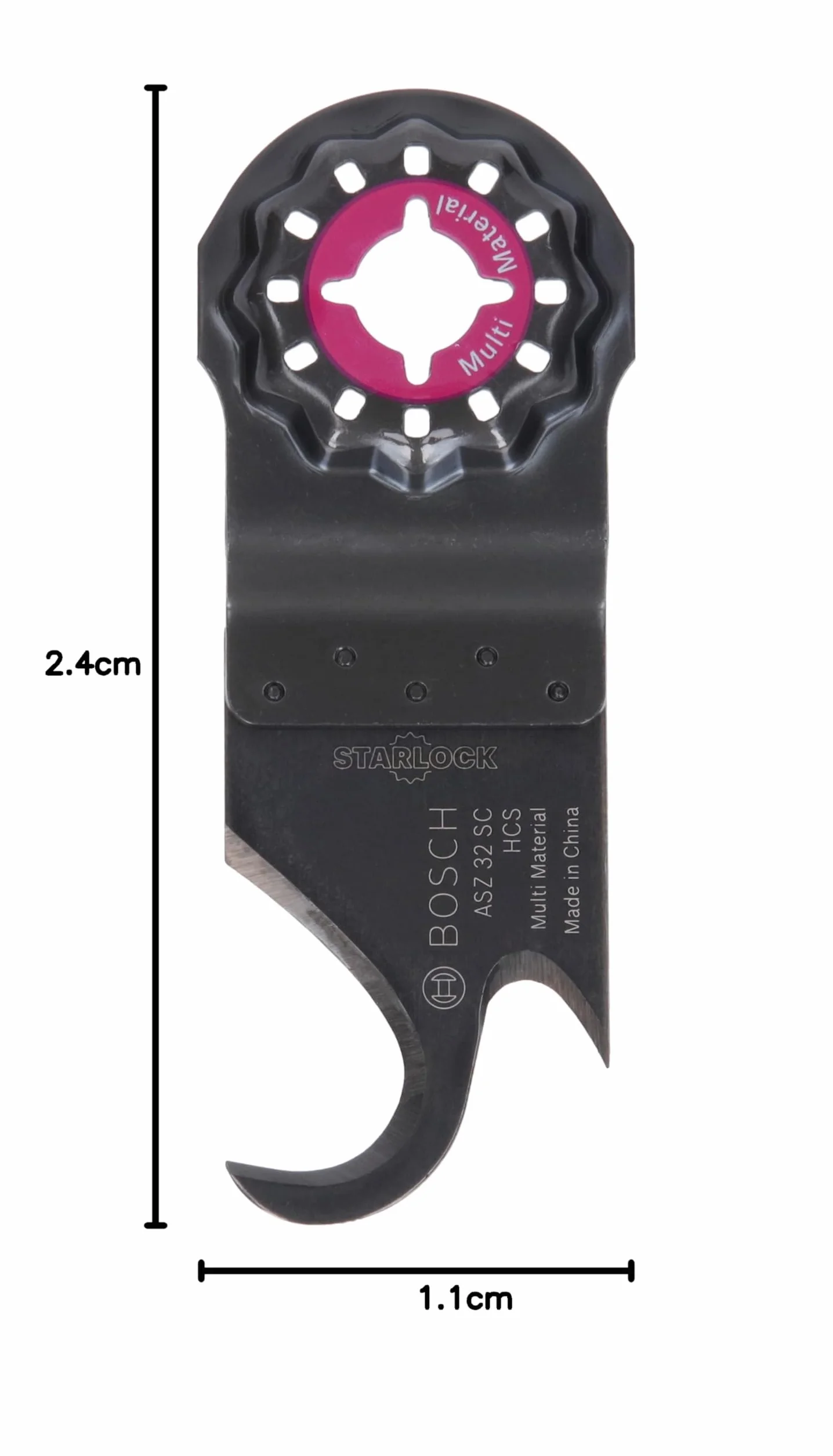 Bosch Professional Starlock - Navaja multiuso, ASZ 32 SC, 24 x 11 mm
