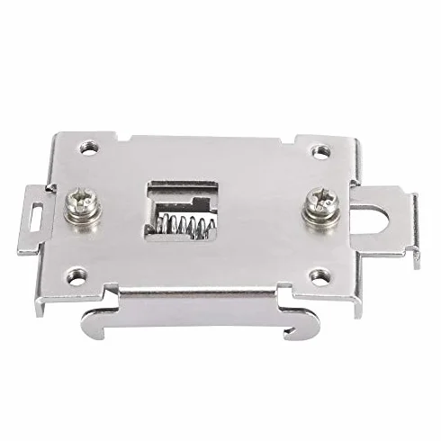 1Pcs 35Mm Din Rail Fixed, Teltonika Din Rail Kit Din Rail Mounting Bracket Solid State Relay Clip Clamp With 2 Mounting Screws