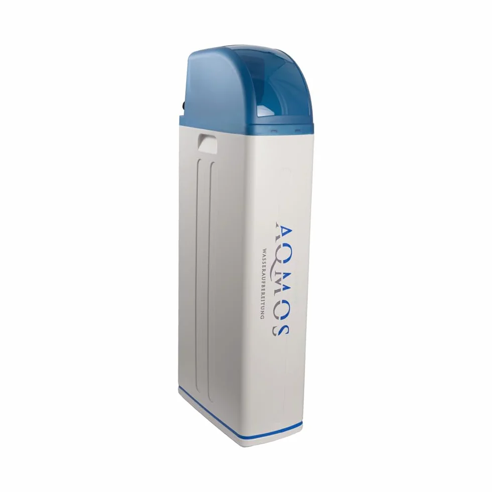 Aqmos R2D2-72 - Sistema de endurecimiento de agua con kit de conexión de 1" y bloque de montaje de 1" | Ablandador de agua para hogares de hasta 7 personas | Sistema de descalcificación
