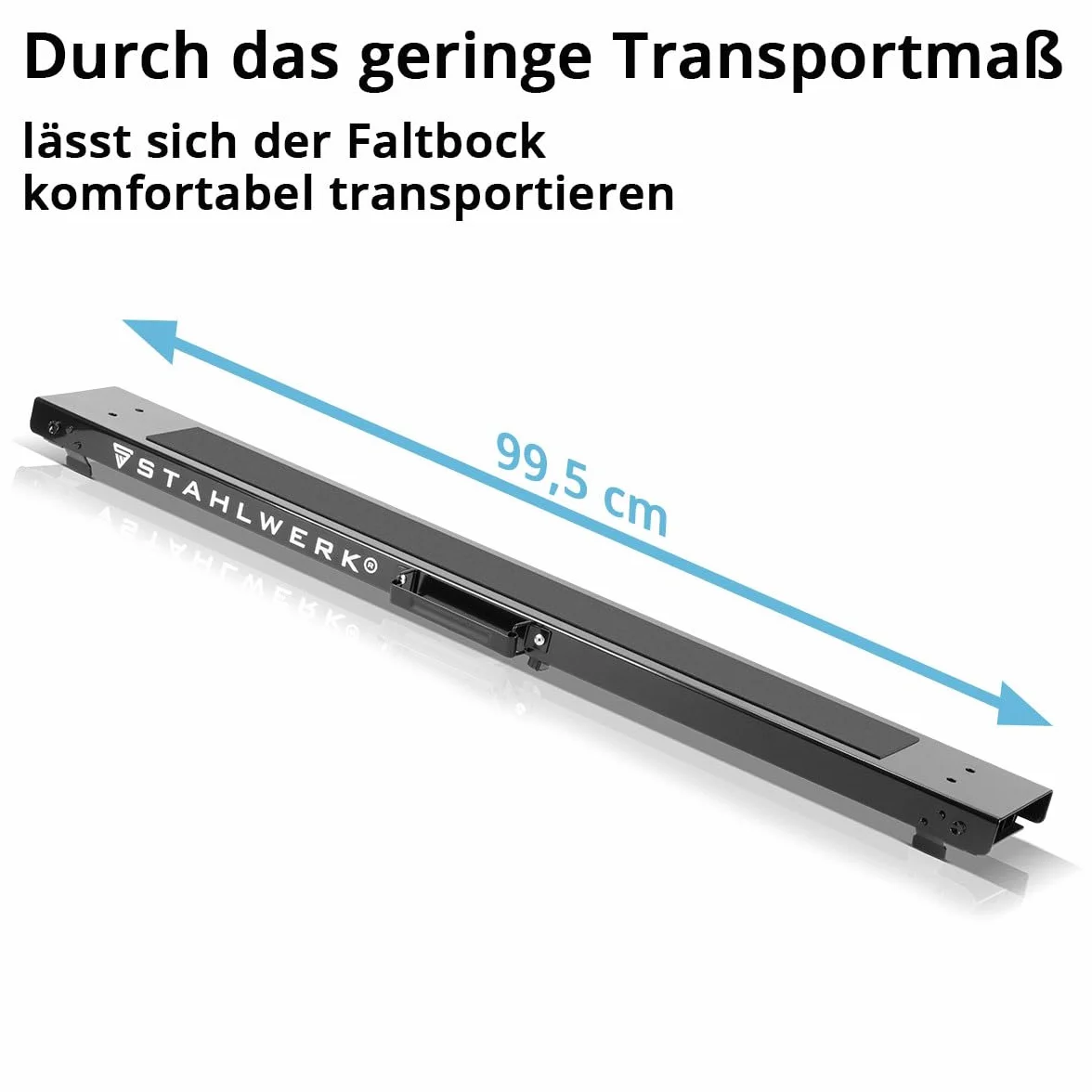 Caballete STAHLWERK SB-910 ST en un juego de 2 caballetes de metal con recubrimiento de polvo, altura ajustable de 645-910 mm, capacidad de carga de 150 kg y superficie antideslizante