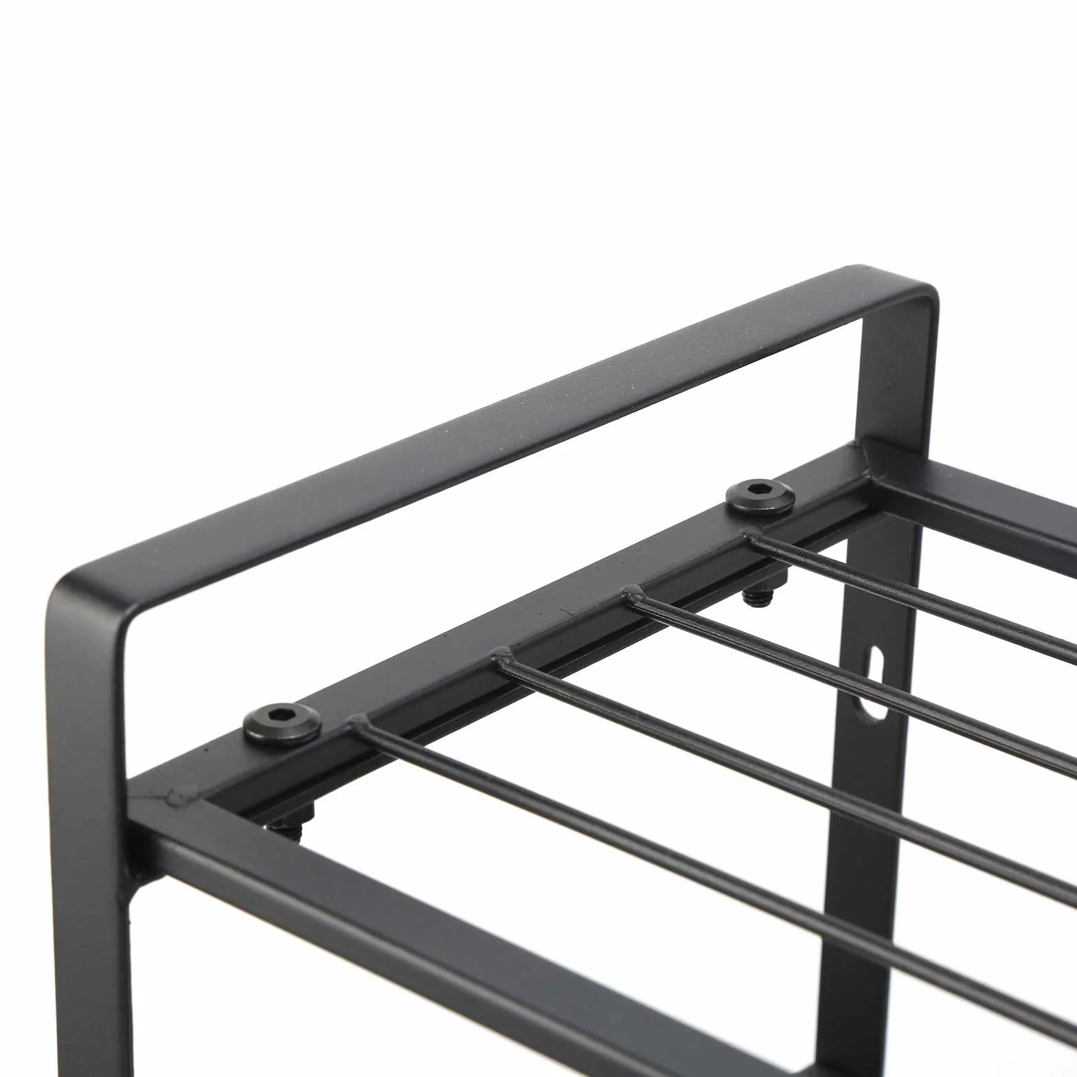 Estantería para taladro de 4 capas, organizador de herramientas de montaje en pared a ambos lados, soporte de hierro resistente con 8 perchas, para garaje