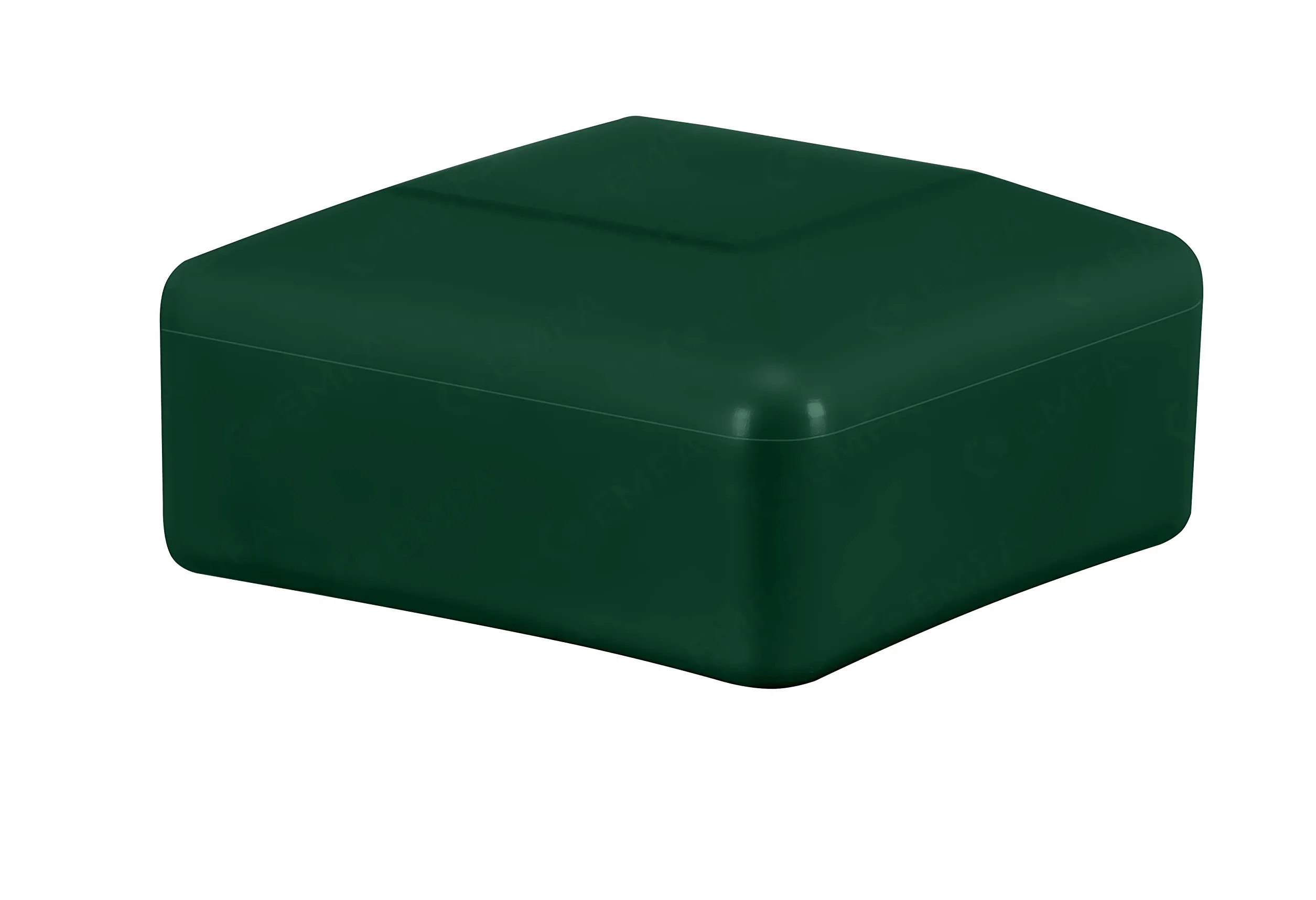 EMFA Tapas para postes de valla 60x60mm 4 unidades verde plástico