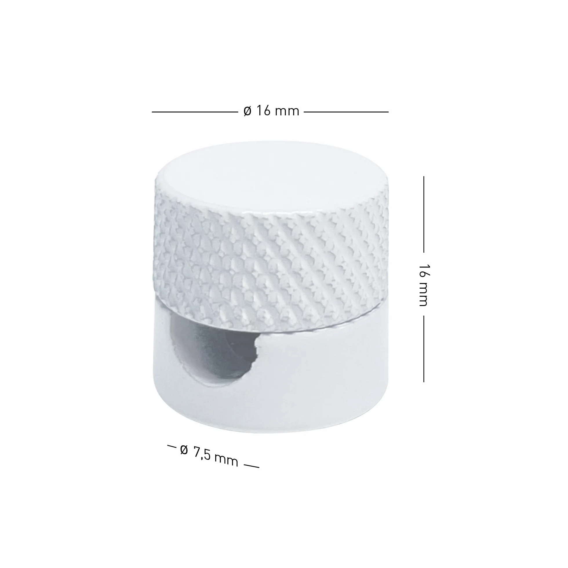 smartect Soporte de Techo y Pared de Aluminio para Cables [2 Piezas, Corrugado, Blanco] Fijación con tornillos y tacos, Decentrador de Techo para que arme su propio proyecto de bricolaje