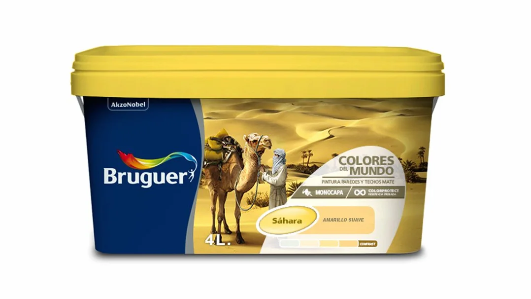 Bruguer 5056897 - Colores del mundo Sáhara AMARILLO suave 4 L