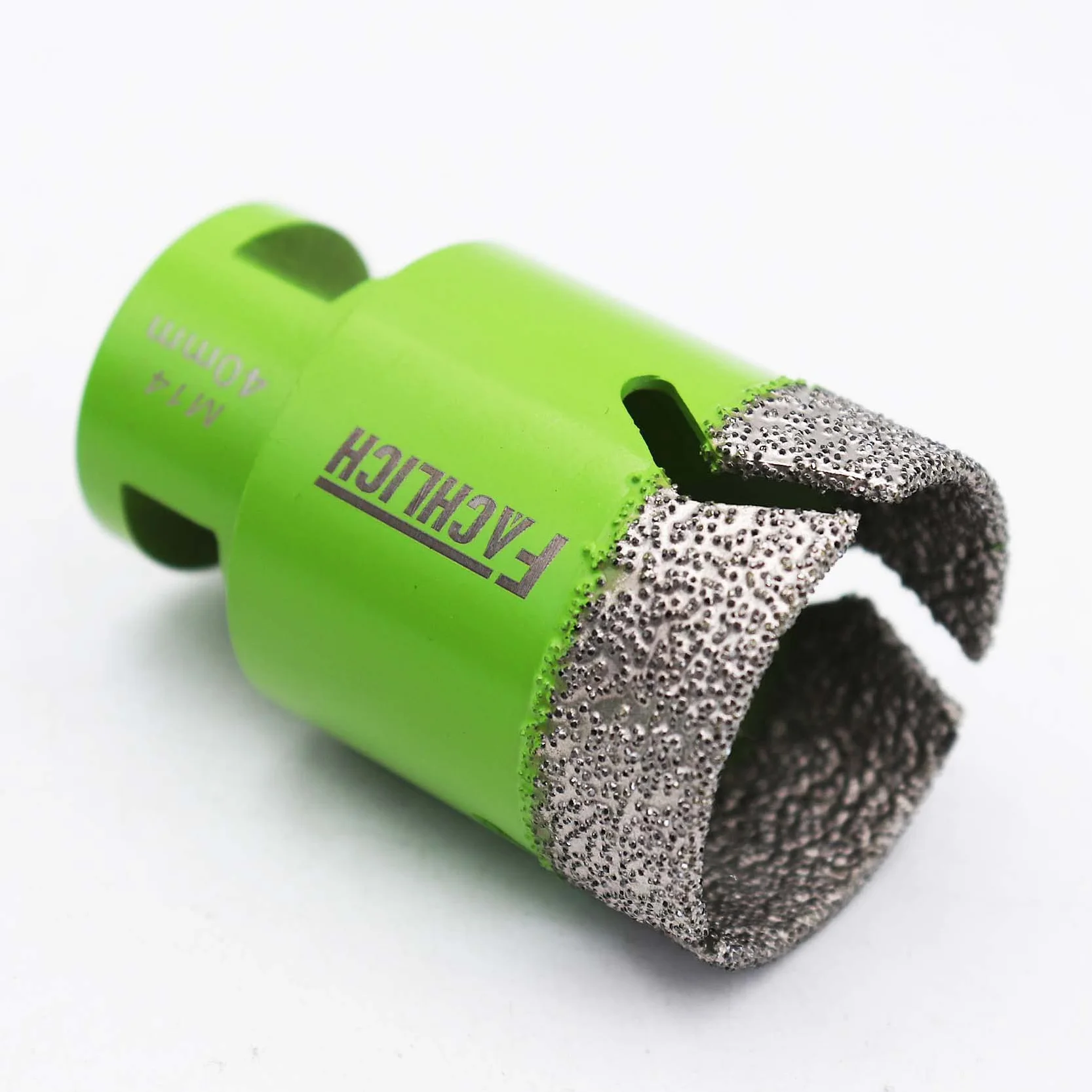 Broca de Diamante 40MM Vacío Soldadura para Perforación en Seco Porcelana Azulejo Granito Mármol M14