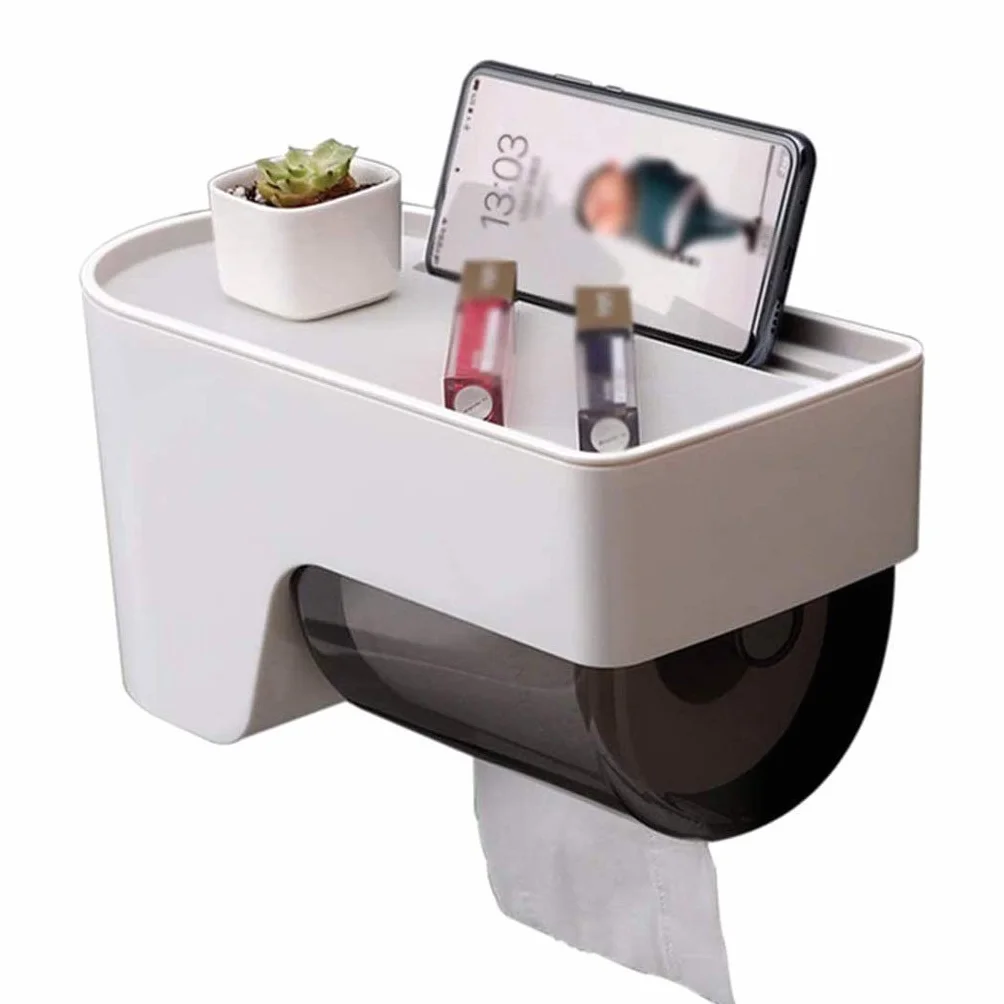 XYNSNDB Portarrollos de Papel higiénico, instalación de perforación, portarrollos de Papel higiénico Impermeable, Almacenamiento para baño, Cocina, Sala de Estar