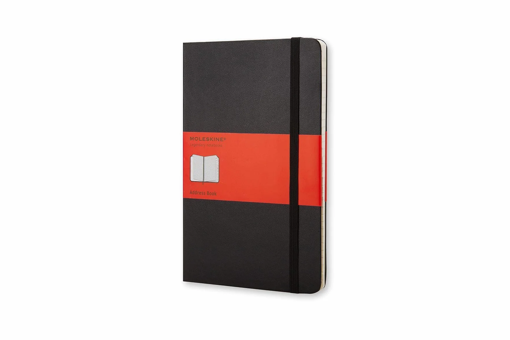 Moleskine Agenda de Direcciones Índice Alfabético Tapa Dura Bolsillo Negro