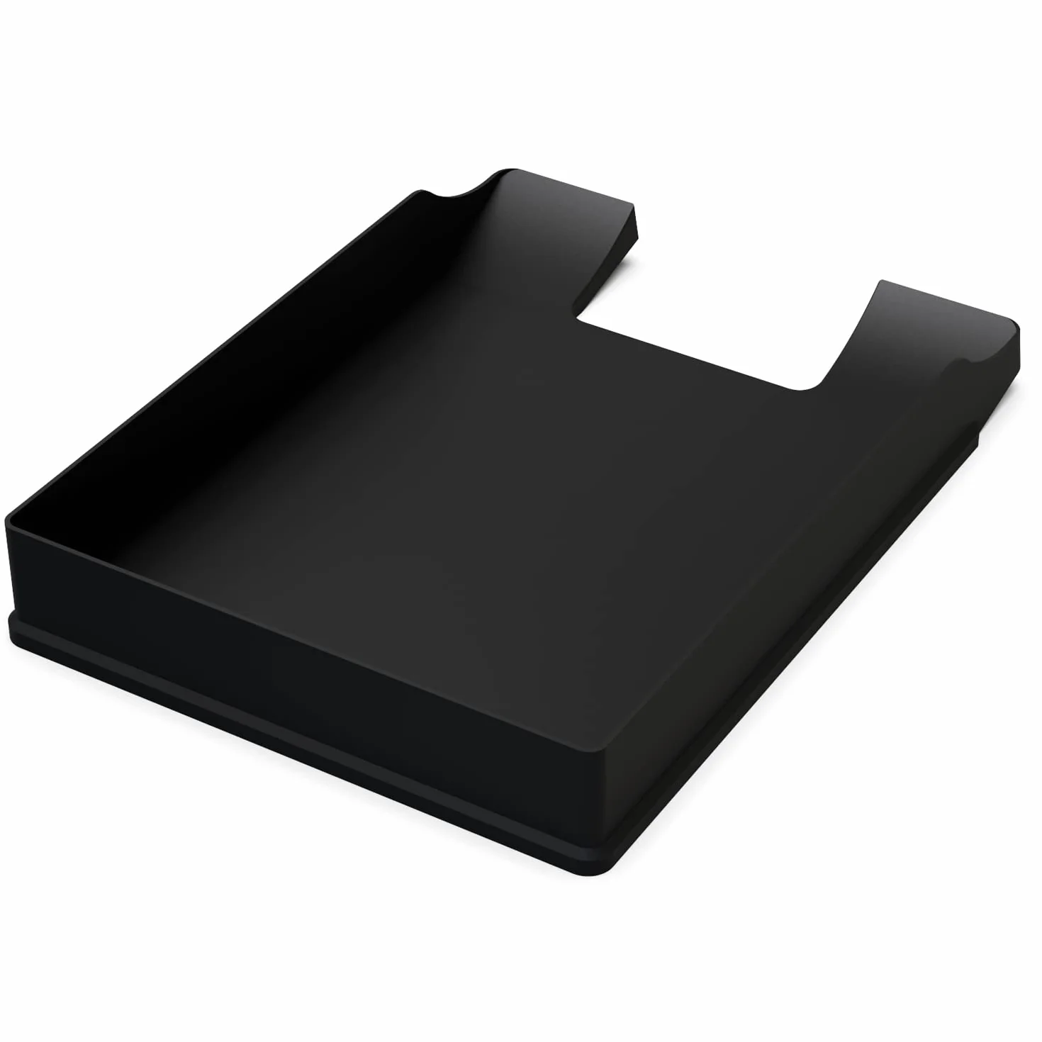 Bandejas Portadocumentos Tamaño A4 Negro Apilable 35x25x5,2 cm Organizador Escritorio Plástico Oficina