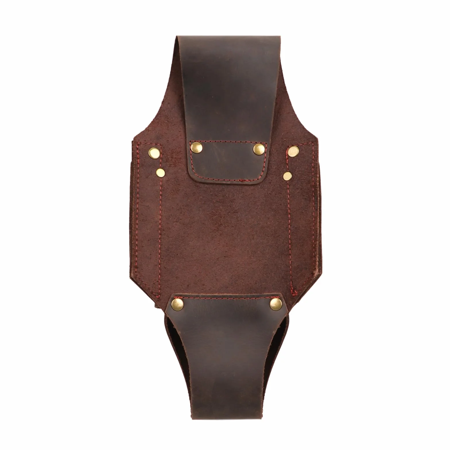 TOURBON - Funda de piel auténtica con 5 bolsillos para cinturón de registro, llave de motosierra, herramienta para cortar árboles