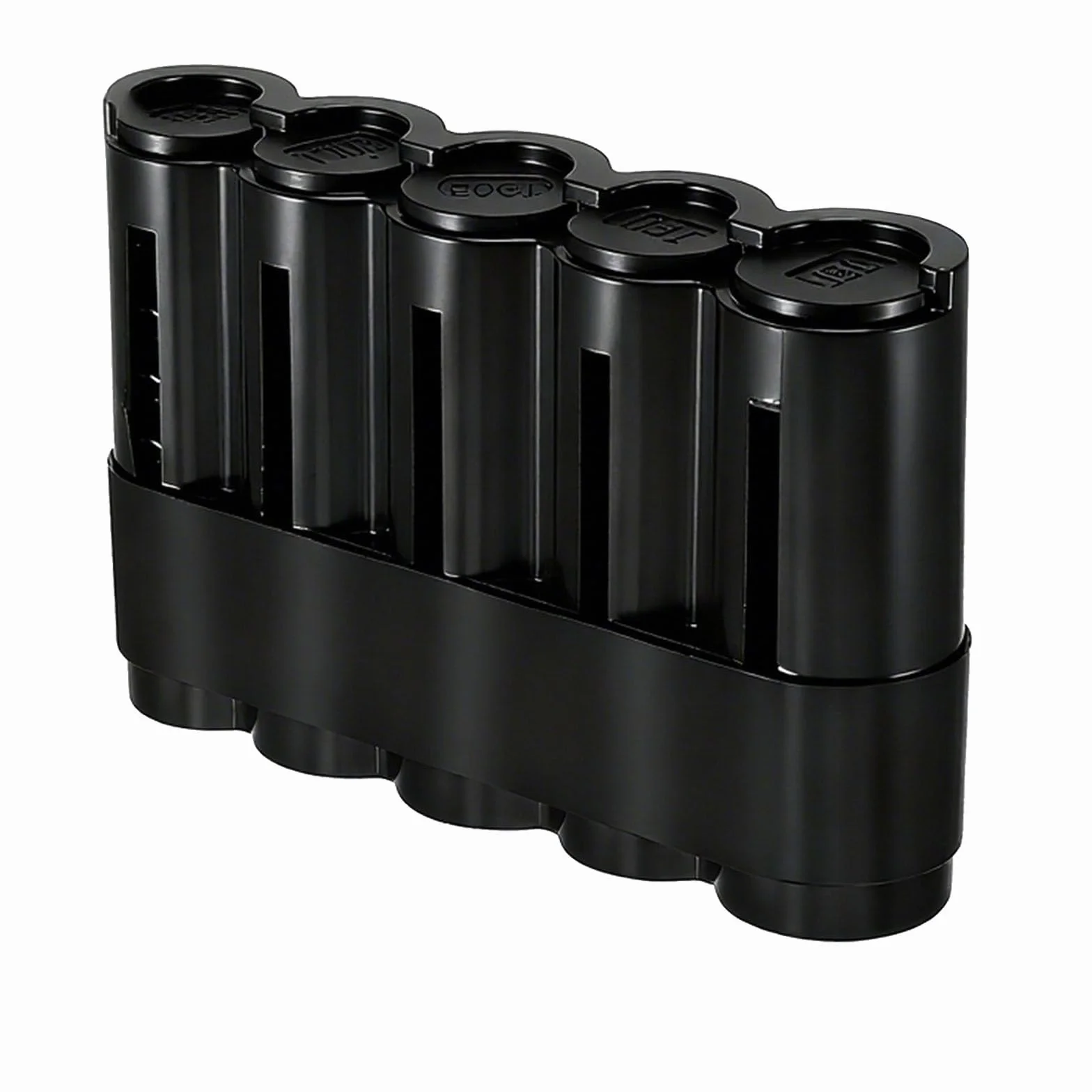 Portamonedas Euro 5 Compartimentos Organizador Monedas Plástico 2€ 1€ 50c 20c 10c Capacidad 70 Monedas 13x8,3x3,4 cm