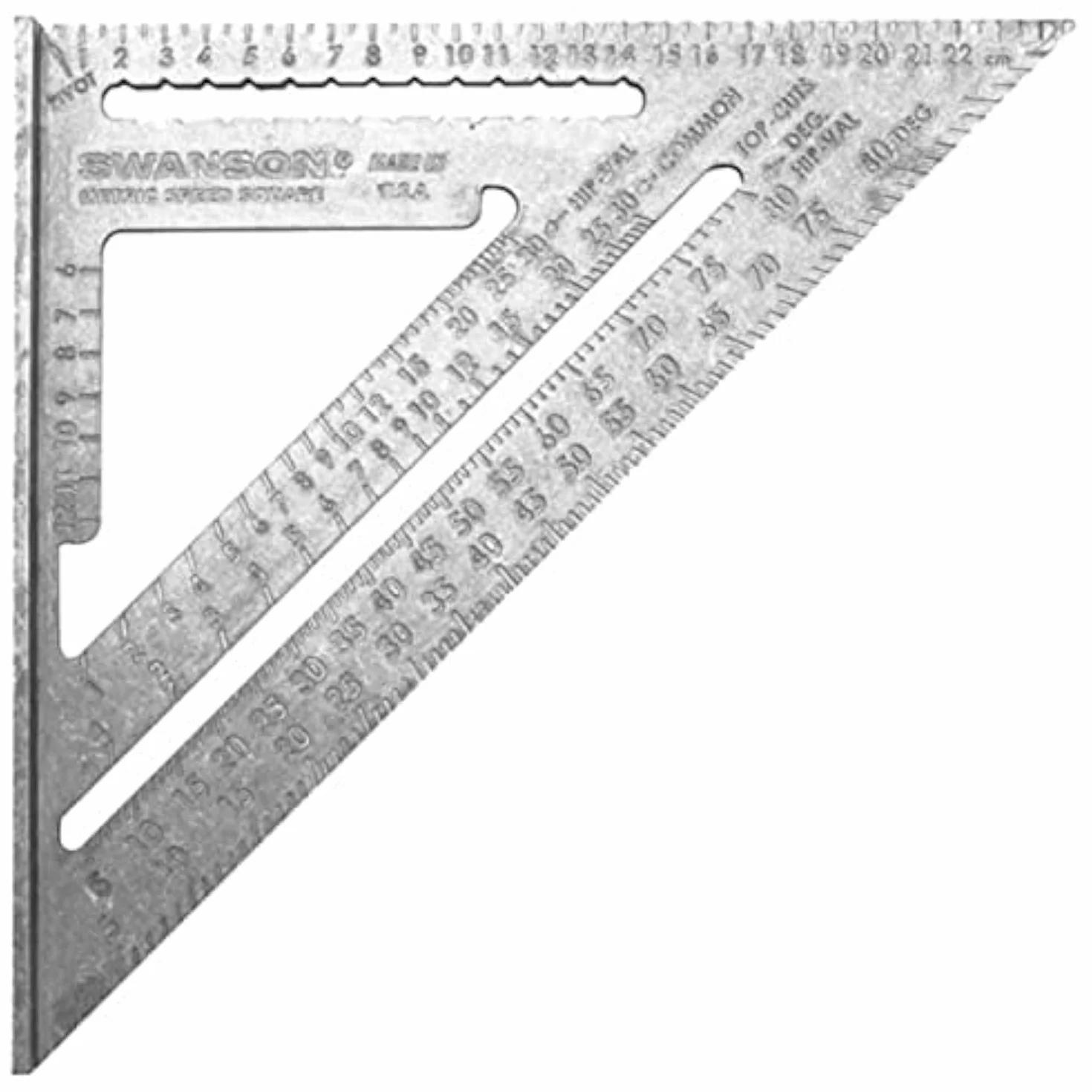 Swanson EU202 Metric Speed Square - Escuadra (25 cm), color gris