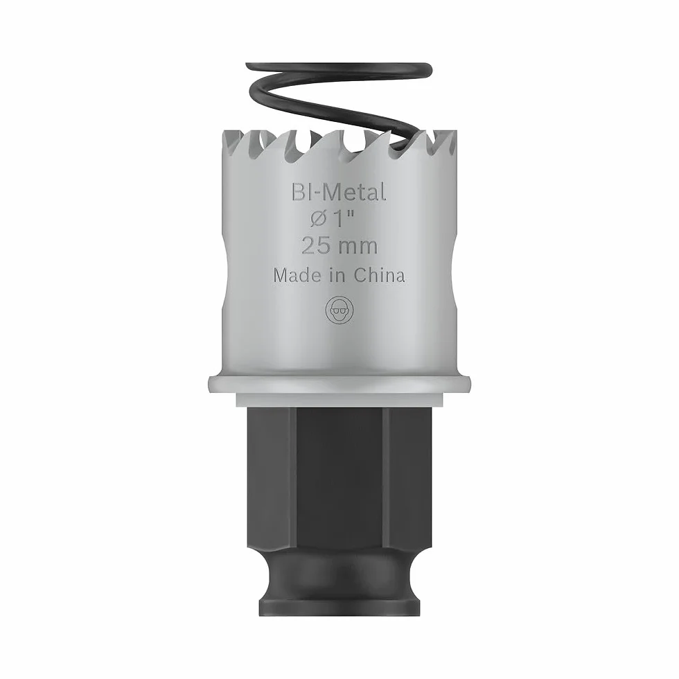 Bosch 1x Sierra de corona PRO Sheet Metal Power Change Plus (para Láminas de acero inoxidable, Láminas de acero, Ø 25 mm, Professional Accesorios Taladro)