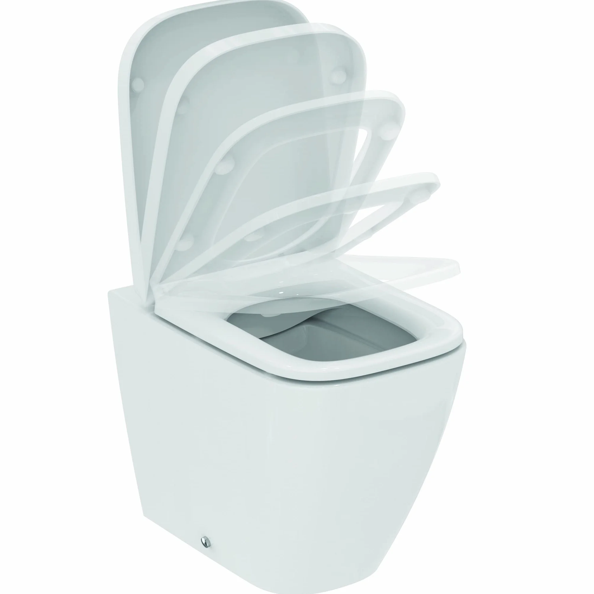 Ideal Standard - i.life B - Inodoro de suelo a pared con tecnología RimLS+, blanco