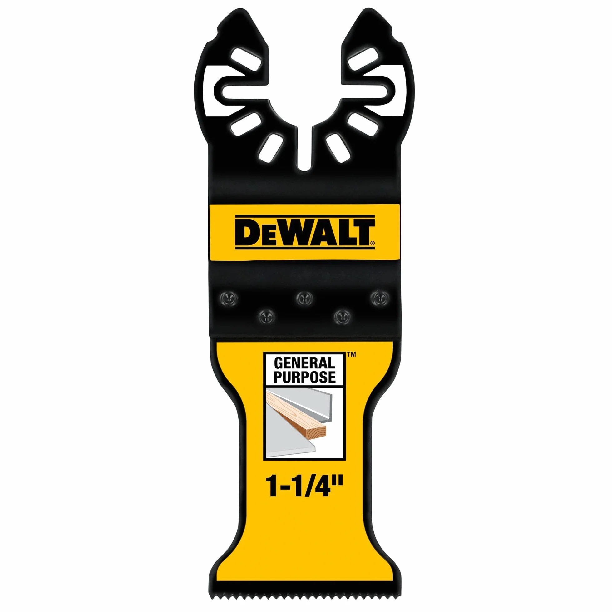 DEWALT Cuchillas oscilantes para madera con clavos, paquete de 3 (DWA4203-3), color negro