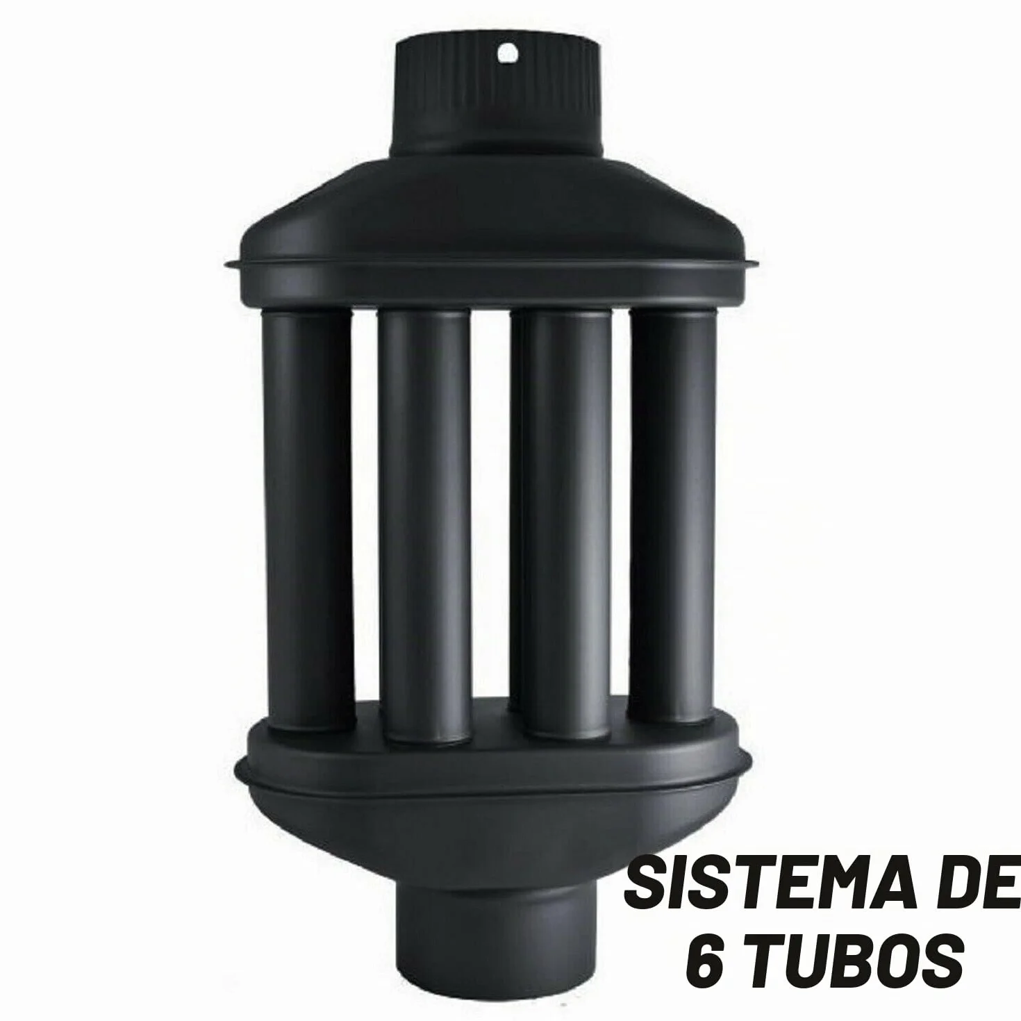 Intercambiador de calor de chimenea Intercambiador de aire caliente, enfriador de gas de escape, diámetro de 130 m, 6 tubos con amortiguador