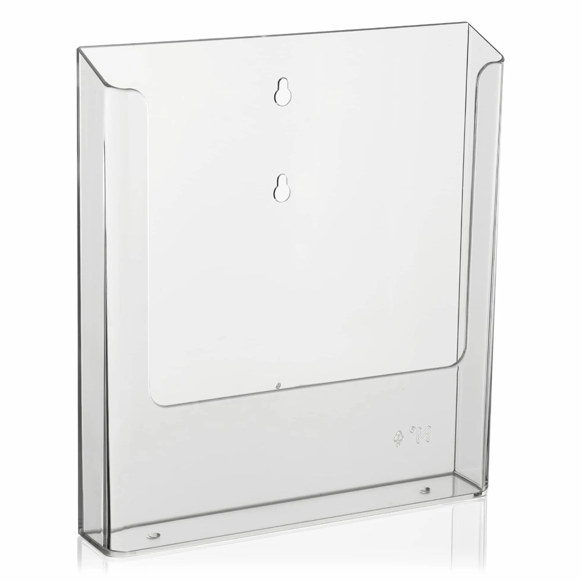 VITAdisplays Soporte de pared para folletos DIN A4, transparente