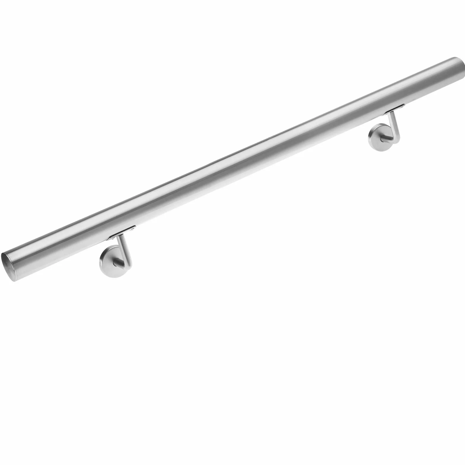 Monzana Pasamanos de Acero Inoxidable Barandilla de Pared para Escalera 100cm Soporte Pared Interior Exterior
