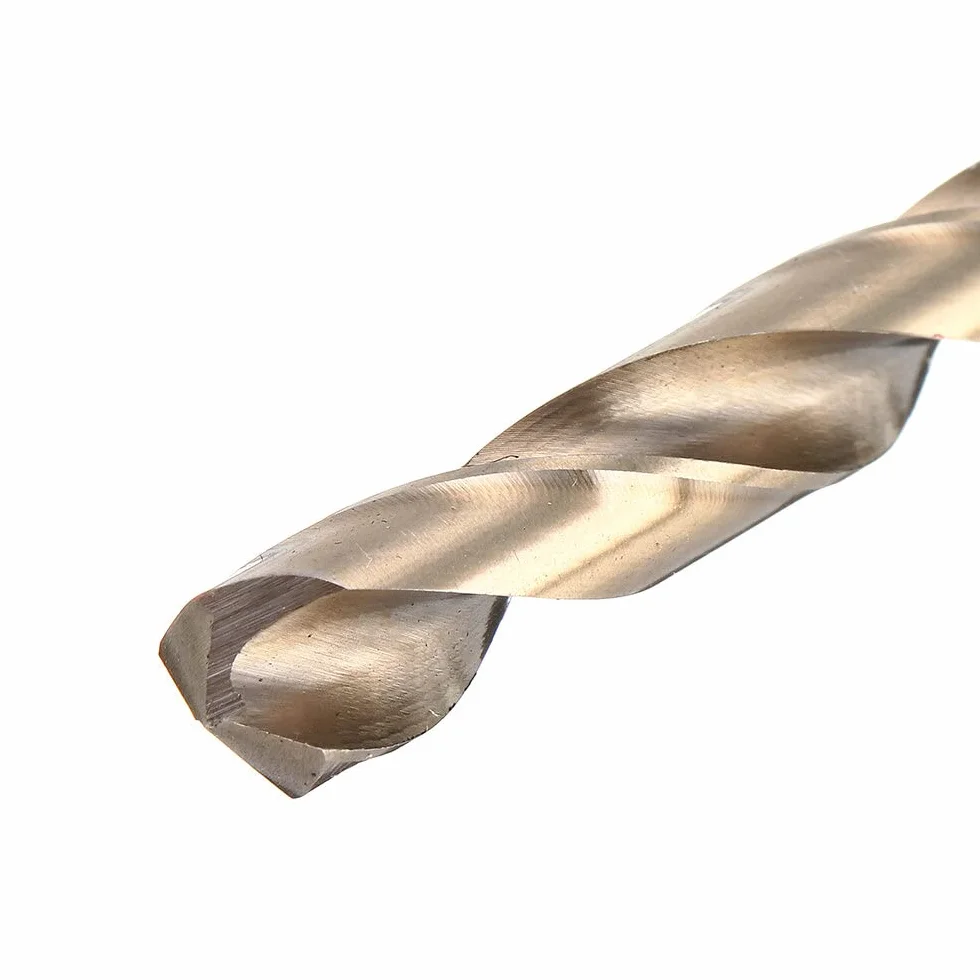 VIDOO Juego de Brocas Cobalto M35 HSS-Co Helicoidales con Caja Metal para Acero Inoxidable Madera-19Piezas