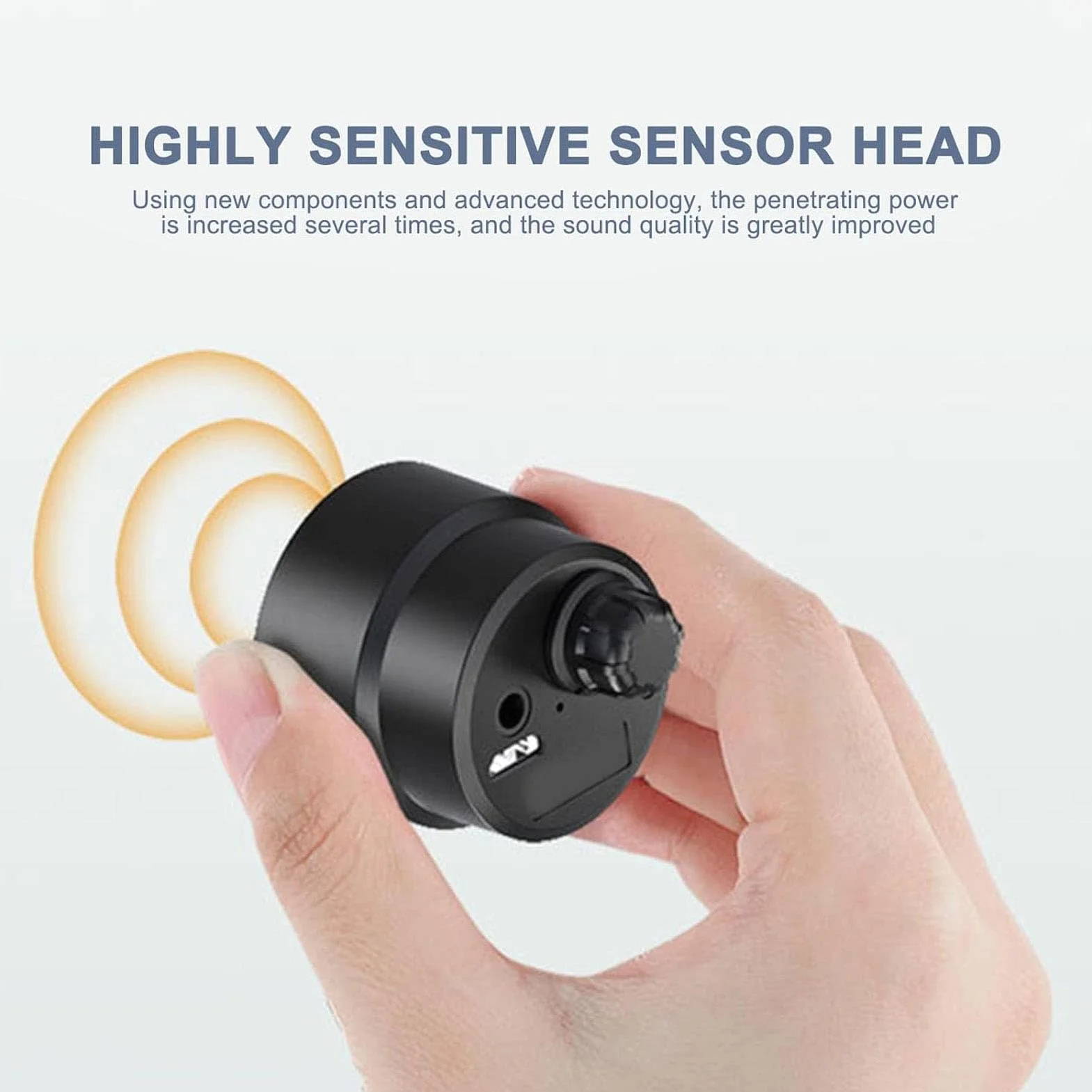 Detector de Fugas de Agua, Amplificador de Sonido de Detección de Fugas de Tuberías de Agua Subterránea de Alta Sensibilidad para Paredes de Madera de Acero de Hormigón, Monitor