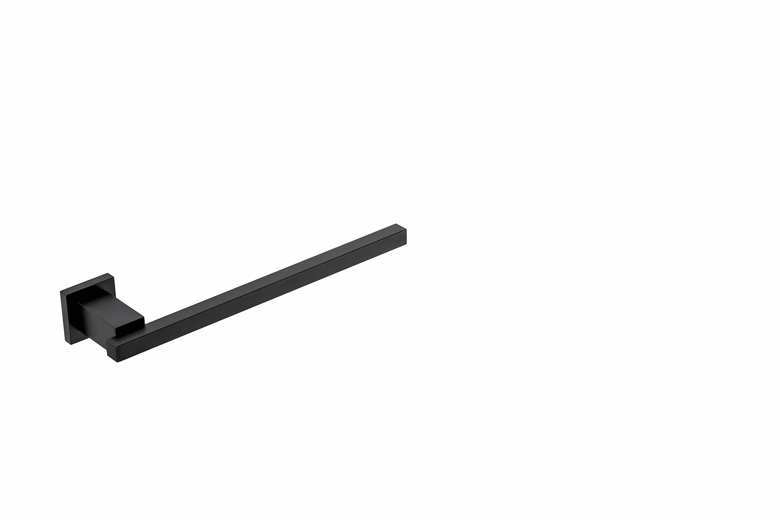 270S1-B Toallero de Pared 32cm | Soporte para Toallas y Paños de Cocina o Baño | Diseño Moderno y Elegante, Latón Cromado Negro Mate