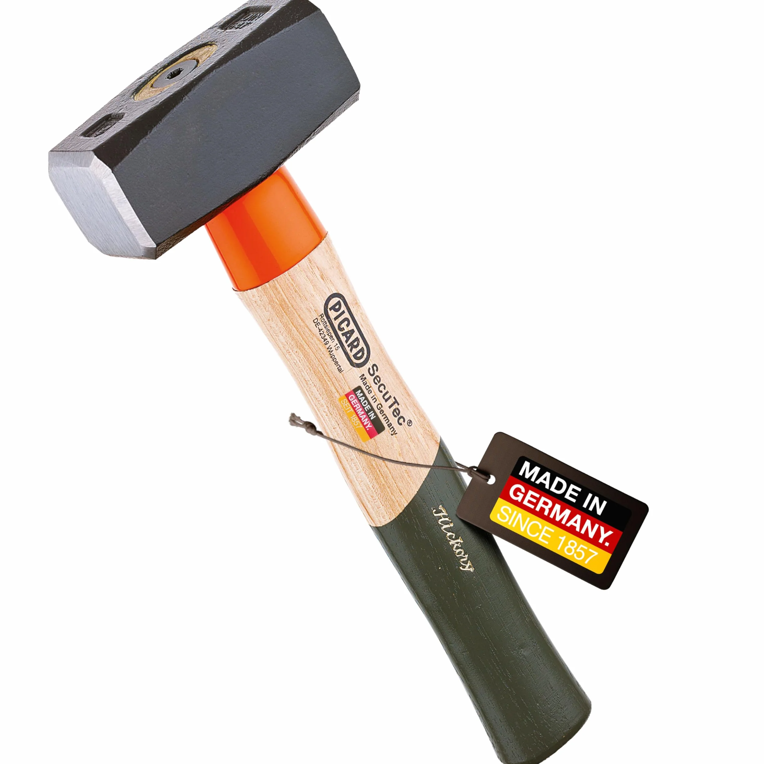 PICARD Martillo SecuTec® Nr. 43 HS 1.250 g | Martillo de seguridad profesional con sistema SecuTec® | Hammer y martelo de acero especial endurecido | Martillos para uso industrial y maceta