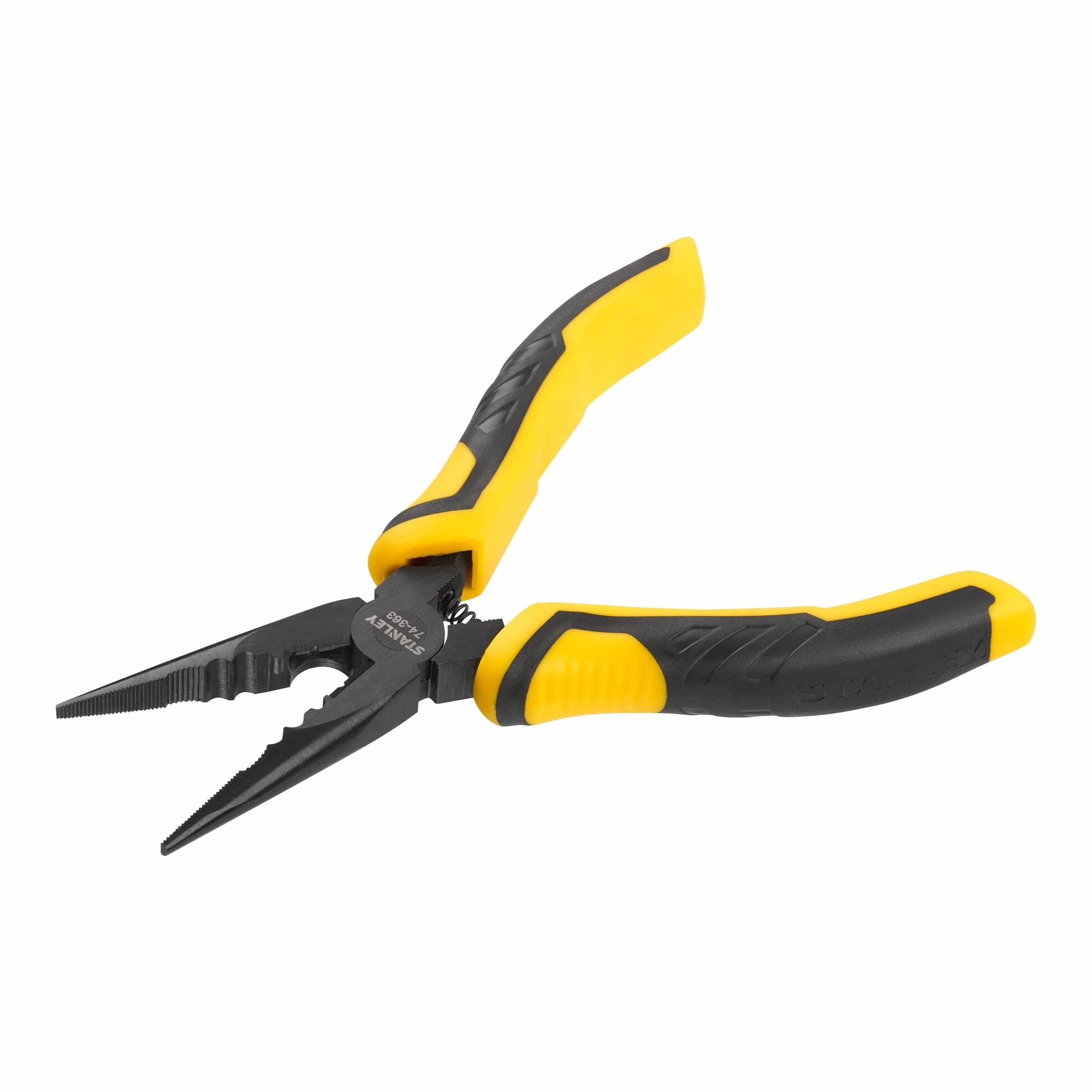 STANLEY STHT0-75094 Juego de alicates de inspección, Universal + corte diagonal + boca larga, Negro/Amarillo, Talla única