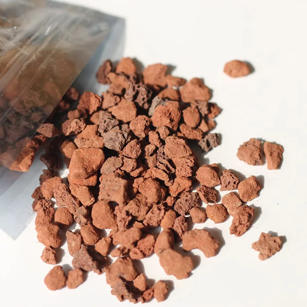 Gránulos de Roca de Lava 240g 3-5 mm para Cuencos de Fuego, Fogatas, Chimeneas