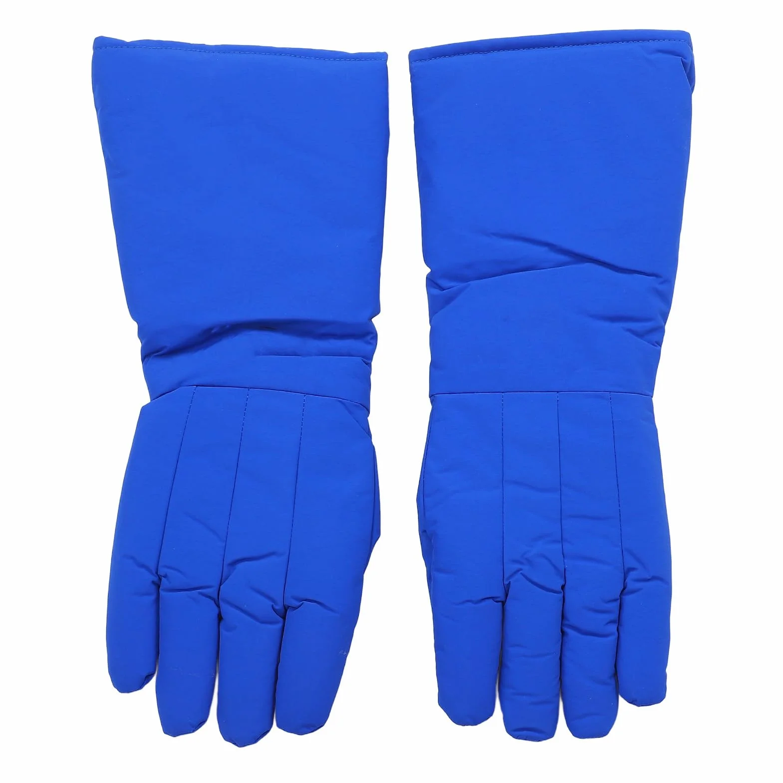 Guantes de nitrógeno líquido LN2 de 4 capas, temperatura extremadamente baja (-260 ℃), guantes anticongelantes de 48 cm para almacenamiento en frío con hielo seco, 2 unidades