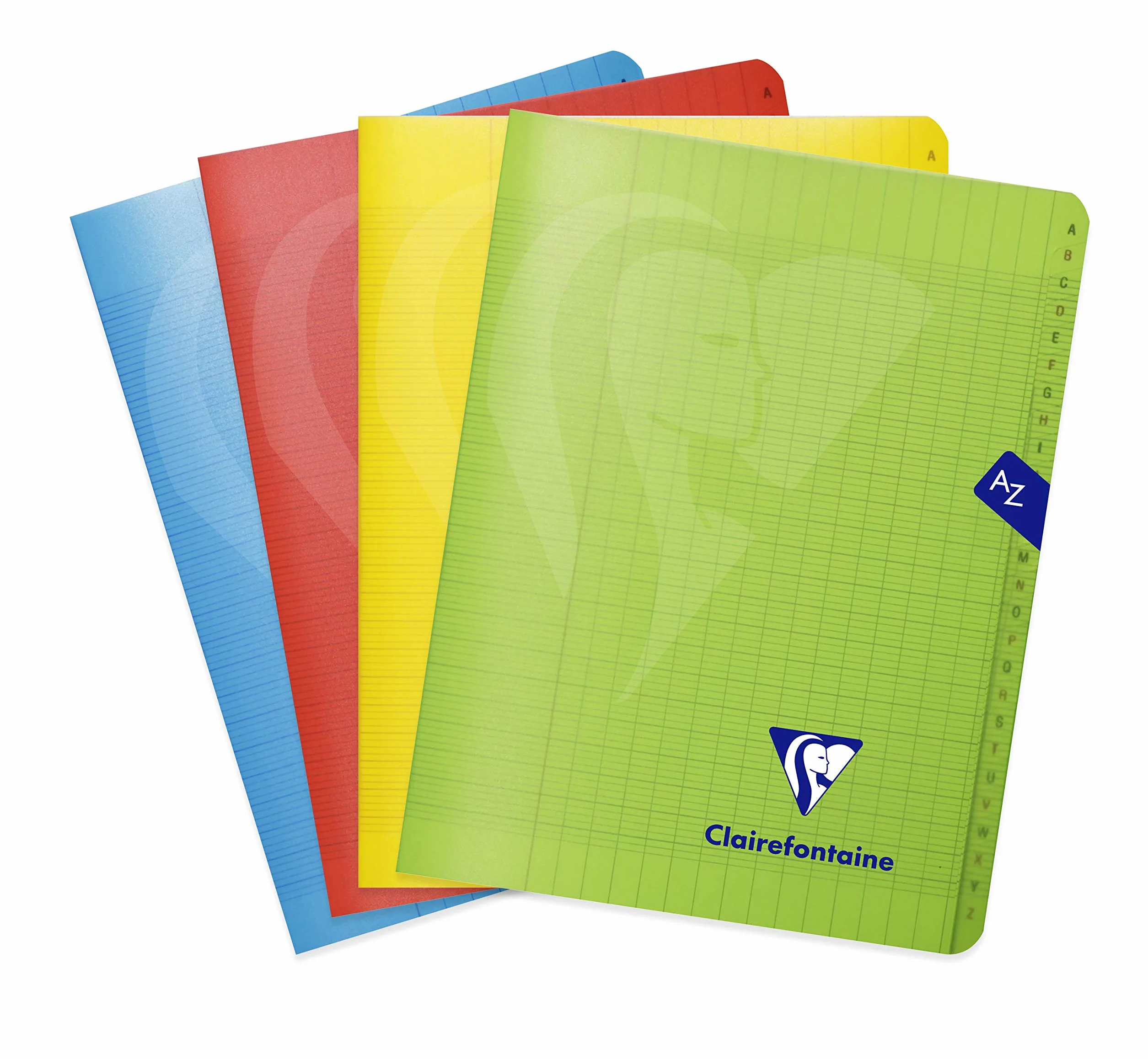 Clairefontaine - Mimesys 303748C - Índice Telefónico, con Lomo Cosidos, Portada en Polipropileno, Interior 96 páginas con Cuadrados Largos 90 g/m2, 17x22 cm, Color - Aleatorio