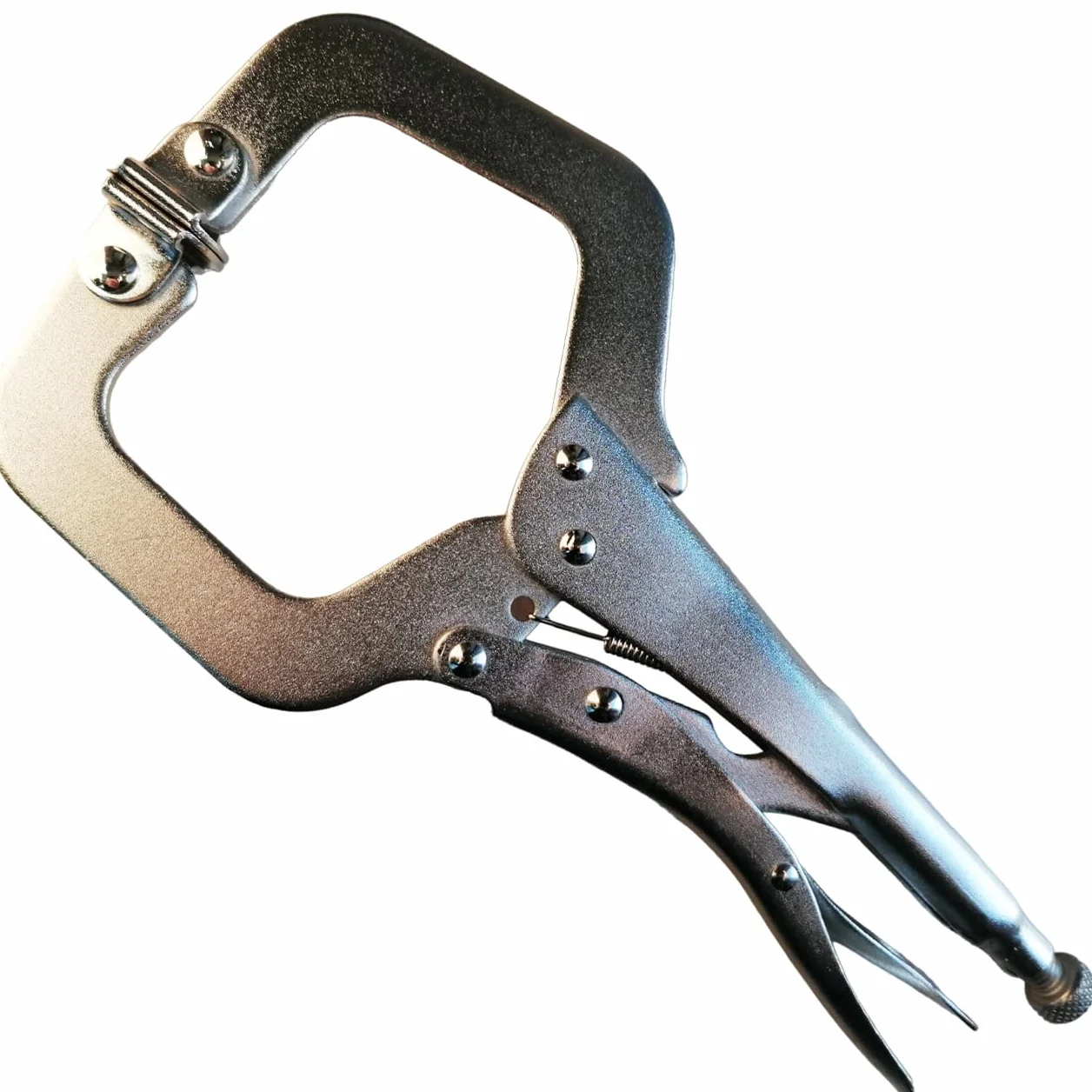 SIO Mordaza Alicate de Presión Bocas en C 250 mm – Pinza de Bloqueo Profesional para Soldadura y Chapas – Tenaza Ajustable Alta Resistencia – Sujeción Precisa para Metal, Taller y Bricolaje