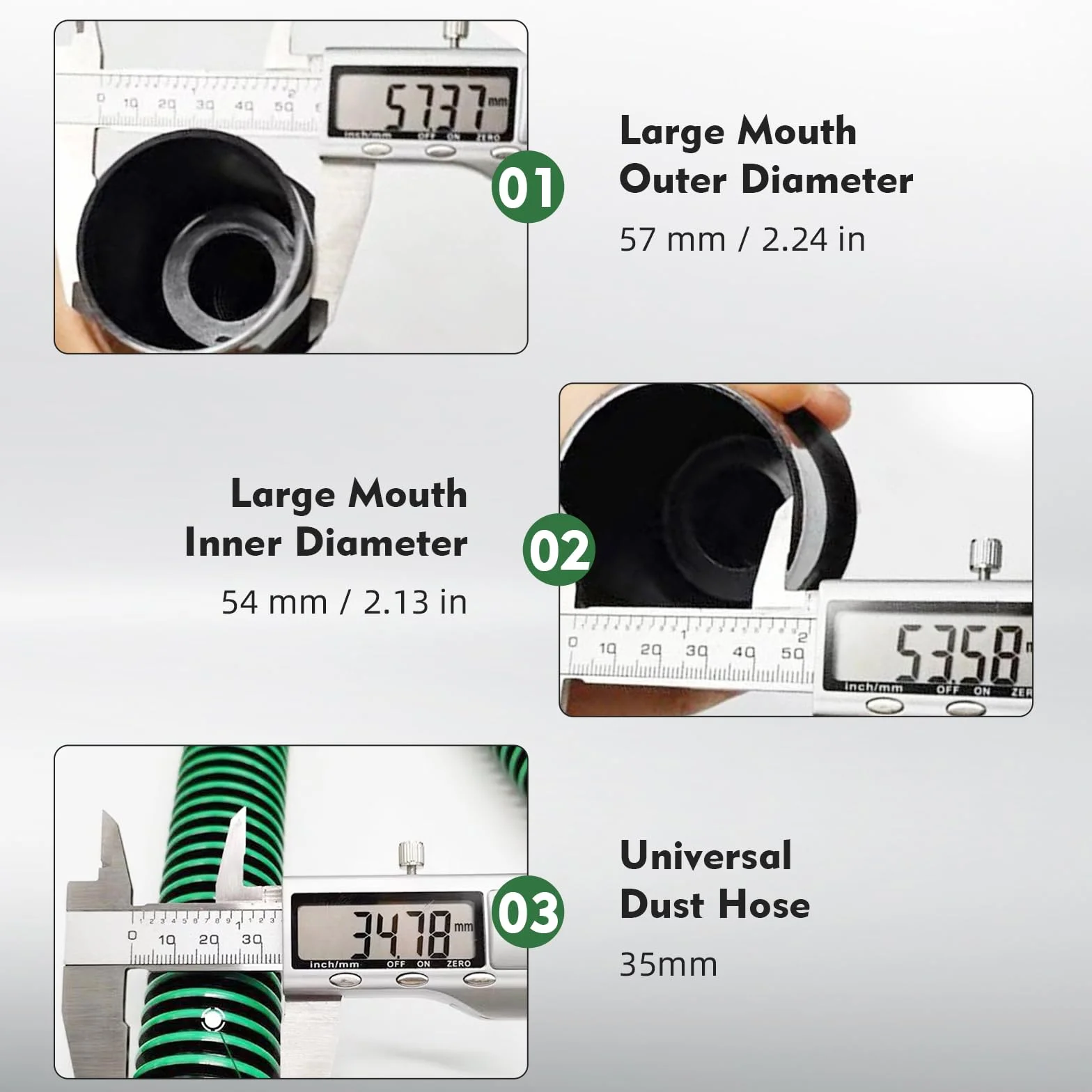 Tubo de Aspiración de Polvo 5 m Compatible con Festool CT 26/36/48, CT 15/25, CT Mini & CT Midi desde 2019, D27 (Ø35 mm) Tubo de Aspiración para Lijadoras y Sistemas de Aspiración