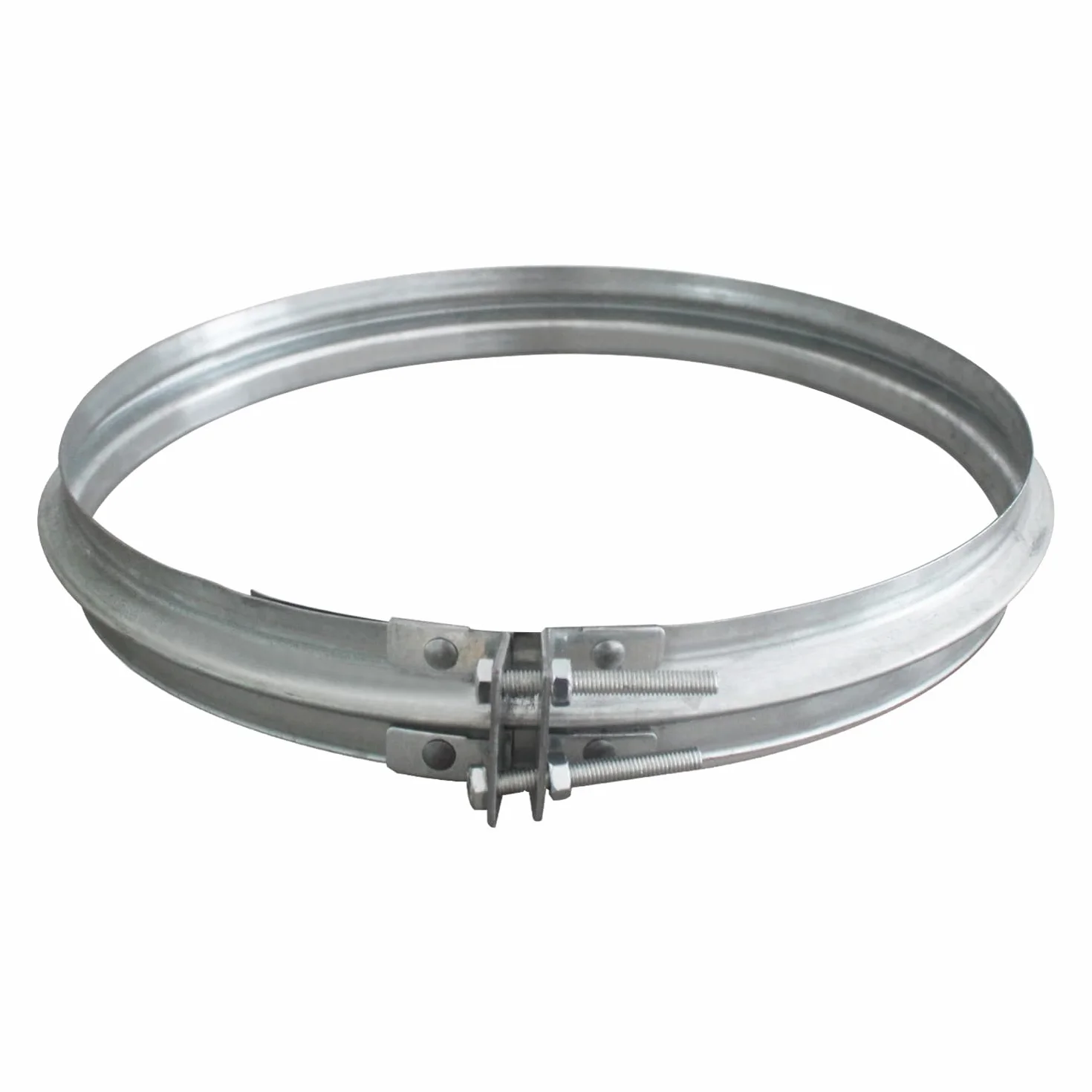 Abrazadera tubo chimenea conducto escape ajustable galvanizada metálica 350mm