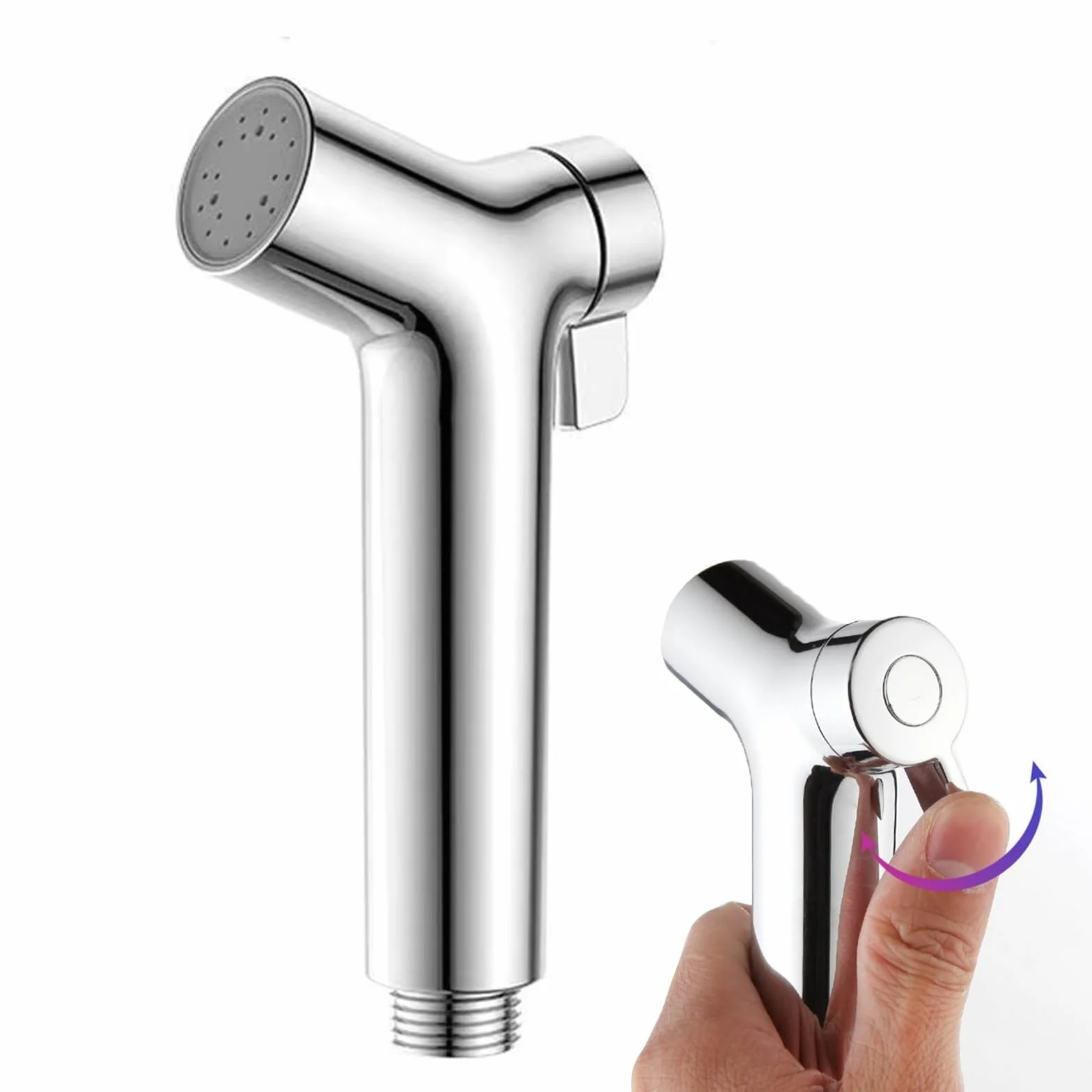 Pulverizador de Bidé de Mano Ajustable Portátil Kit Ducha de Bidet para Baño