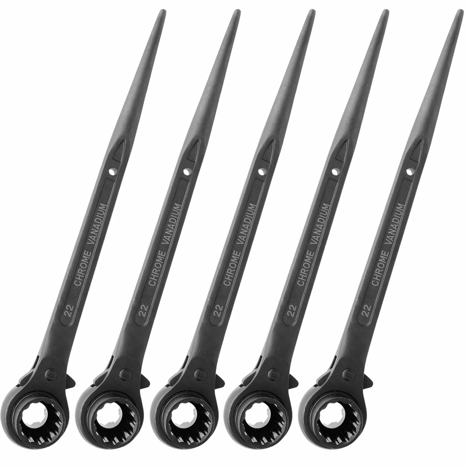 HASKYY 5x Llave de carraca para Andamios (tamaño: 19x22 mm) 19mm x 22mm, Llave de carraca, Carraca para andamios
