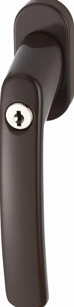 Abus FG200 B SB 776755 - Manija de ventana con cierre de cerradura, color marrón