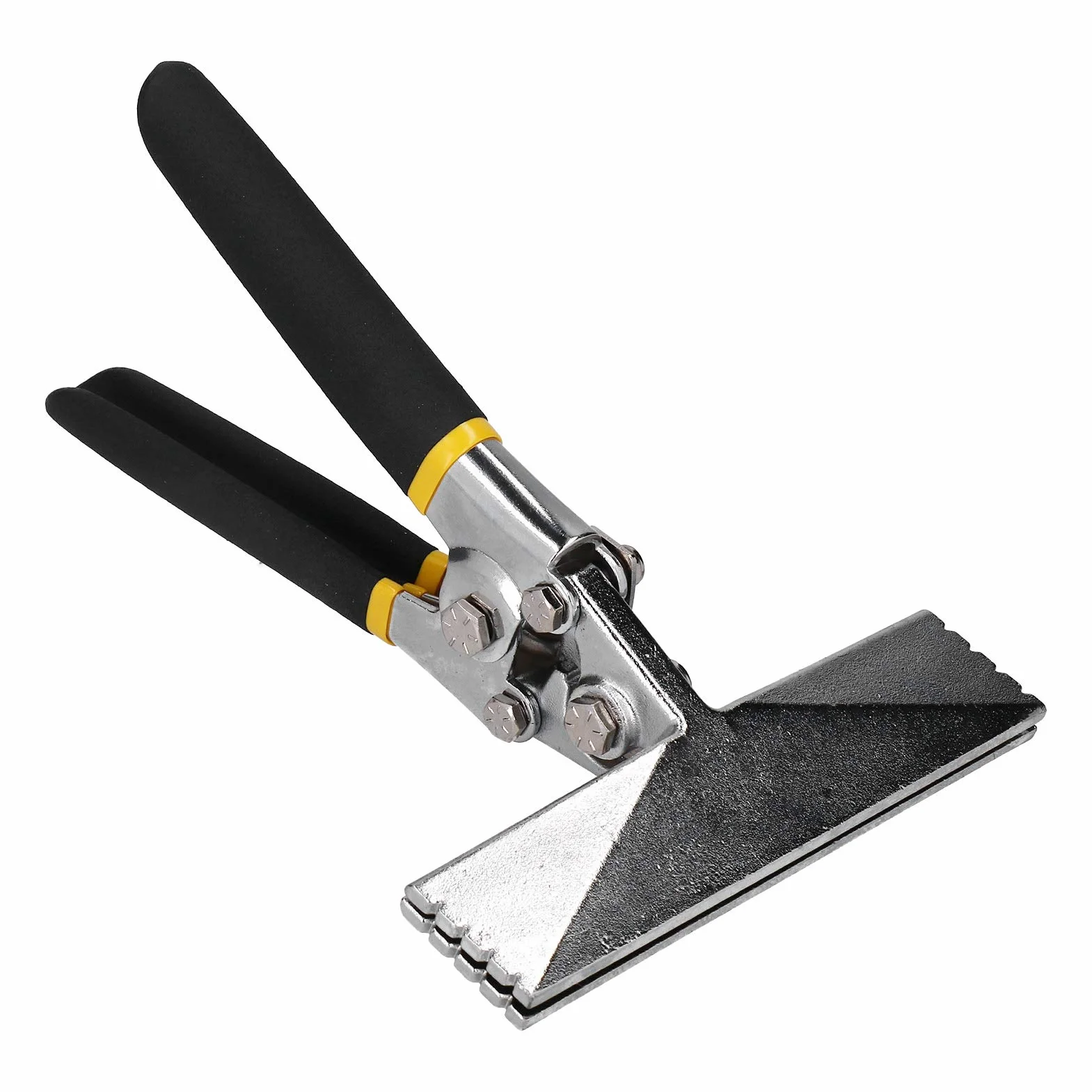 Ausla Alicates para Doblar Chapas Metálicas, 150 mm, Mango Antideslizante, Cerradora de Chapas Rectas
