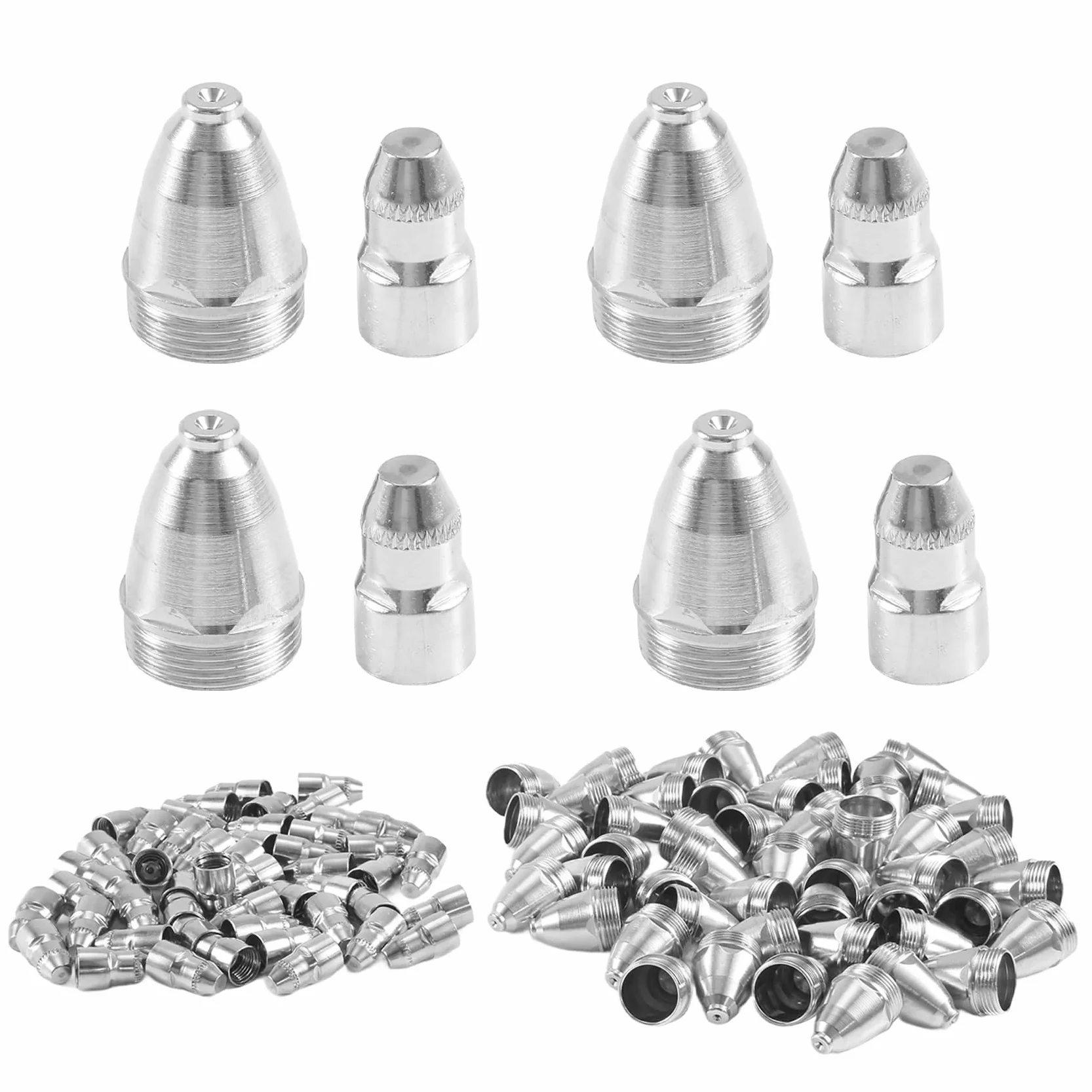 100 unidades P80 Plasma Cortar Material 60A 80A 100A P80 Plasma Punta Boquilla