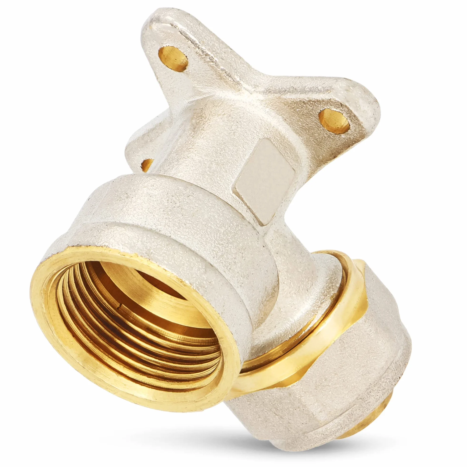Codo PEX arandela pared 20 x 3/4" IG calefacción agua pieza V montaje tornillo placa compresión conexión tubería