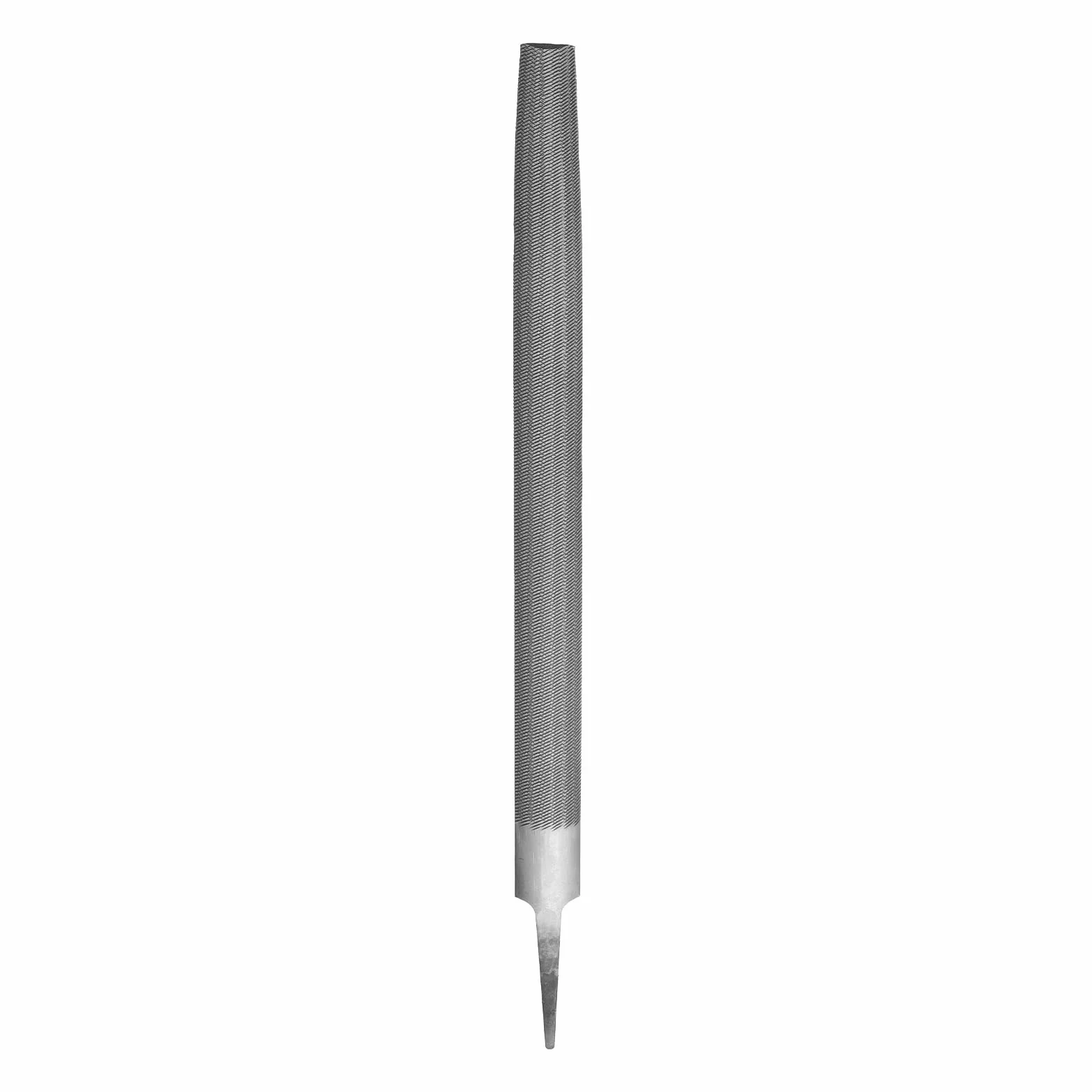 sourcing map Lima media redonda de corte medio de 16 pulgadas con dientes de doble corte de acero de alto carbono T12 sin mango para afilador de herramientas de madera y metal, color gris